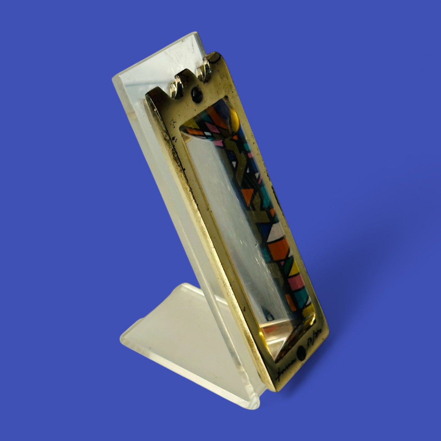 Mezuzah Case by Israeli Artist Noam Naim Basson – Signed & Numbered