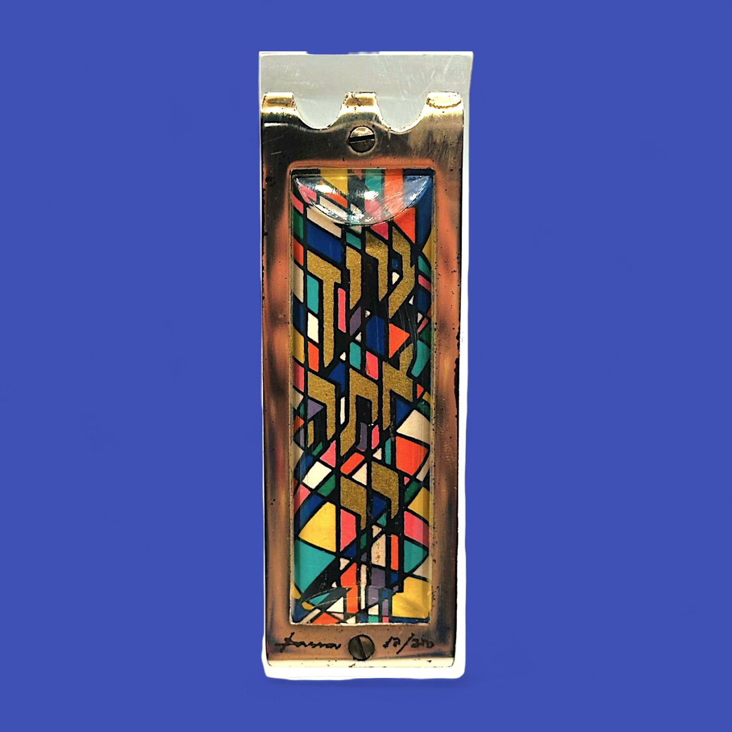Mezuzah Case by Israeli Artist Noam Naim Basson – Signed & Numbered