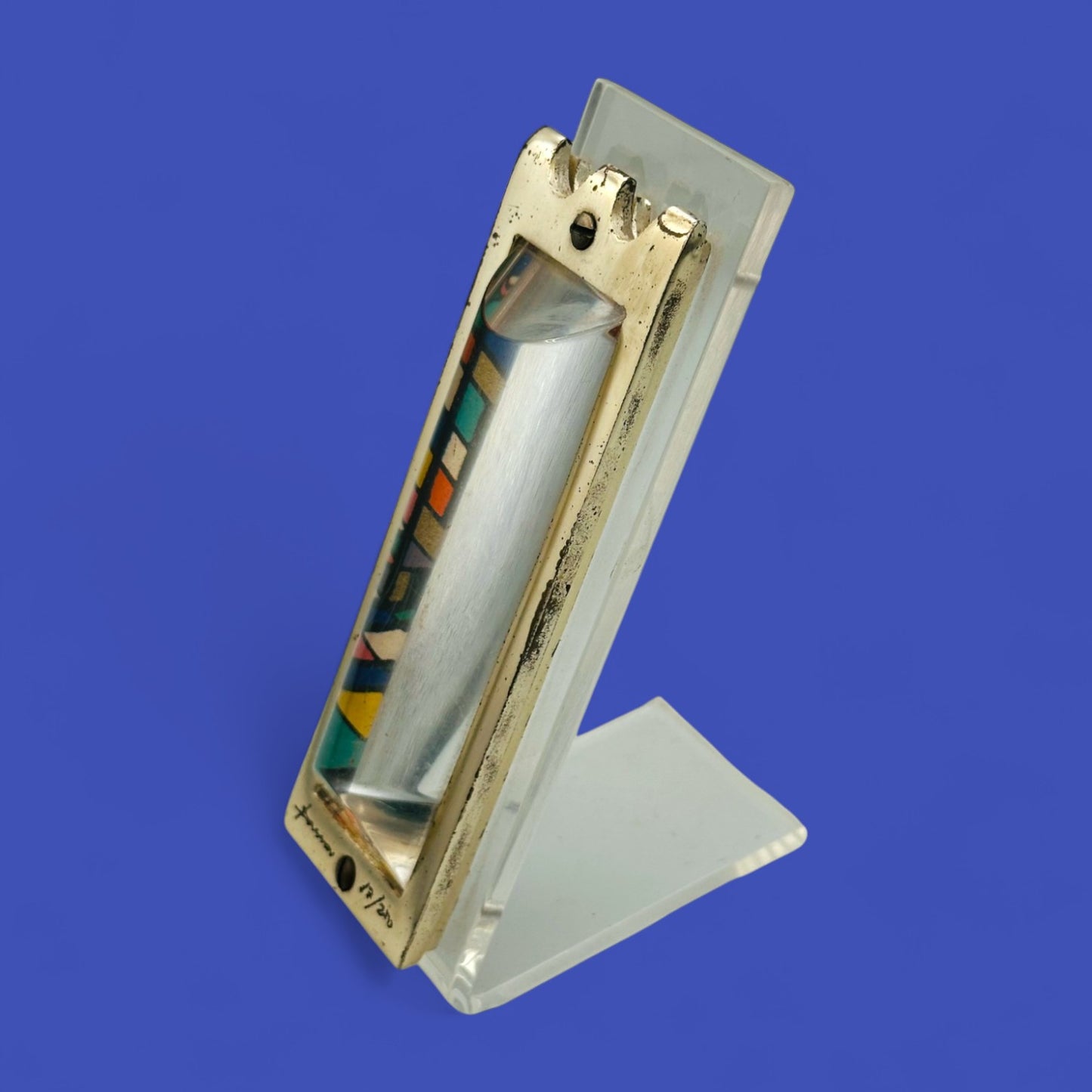 Mezuzah Case by Israeli Artist Noam Naim Basson – Signed & Numbered