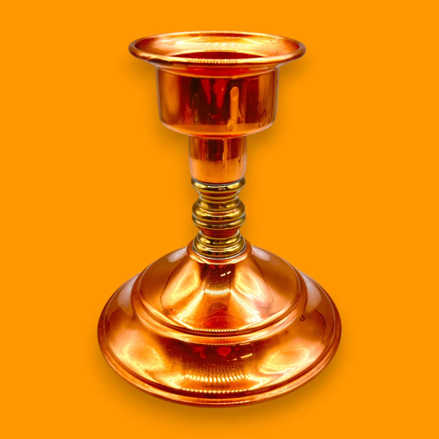 MCM Copper and Brass Candle Holders – Vintage Coppercraft Guild Canada