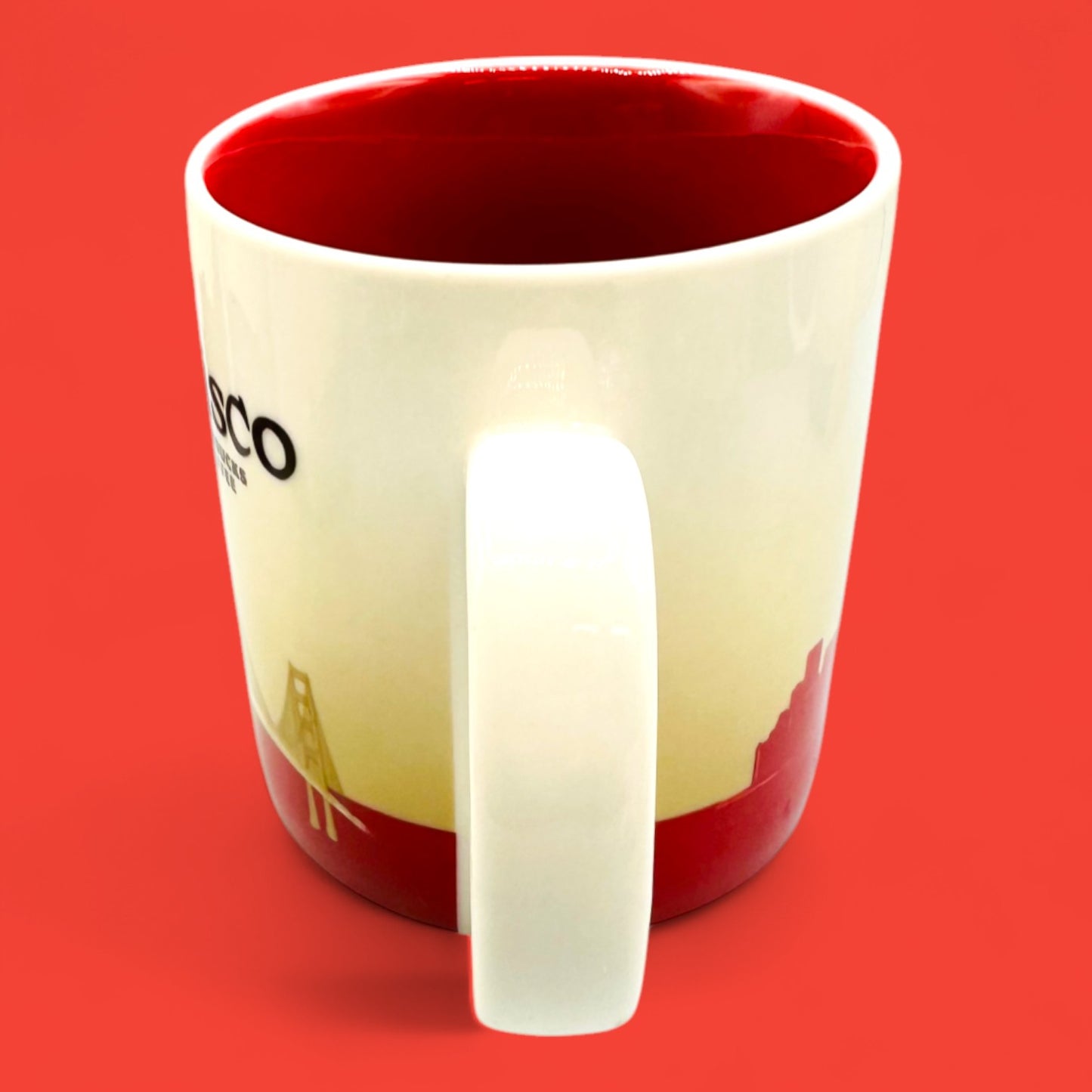 Starbucks San Francisco Global Icon Red 2008 Collector Series Replacement Mug – 16 fl oz / 473 ml