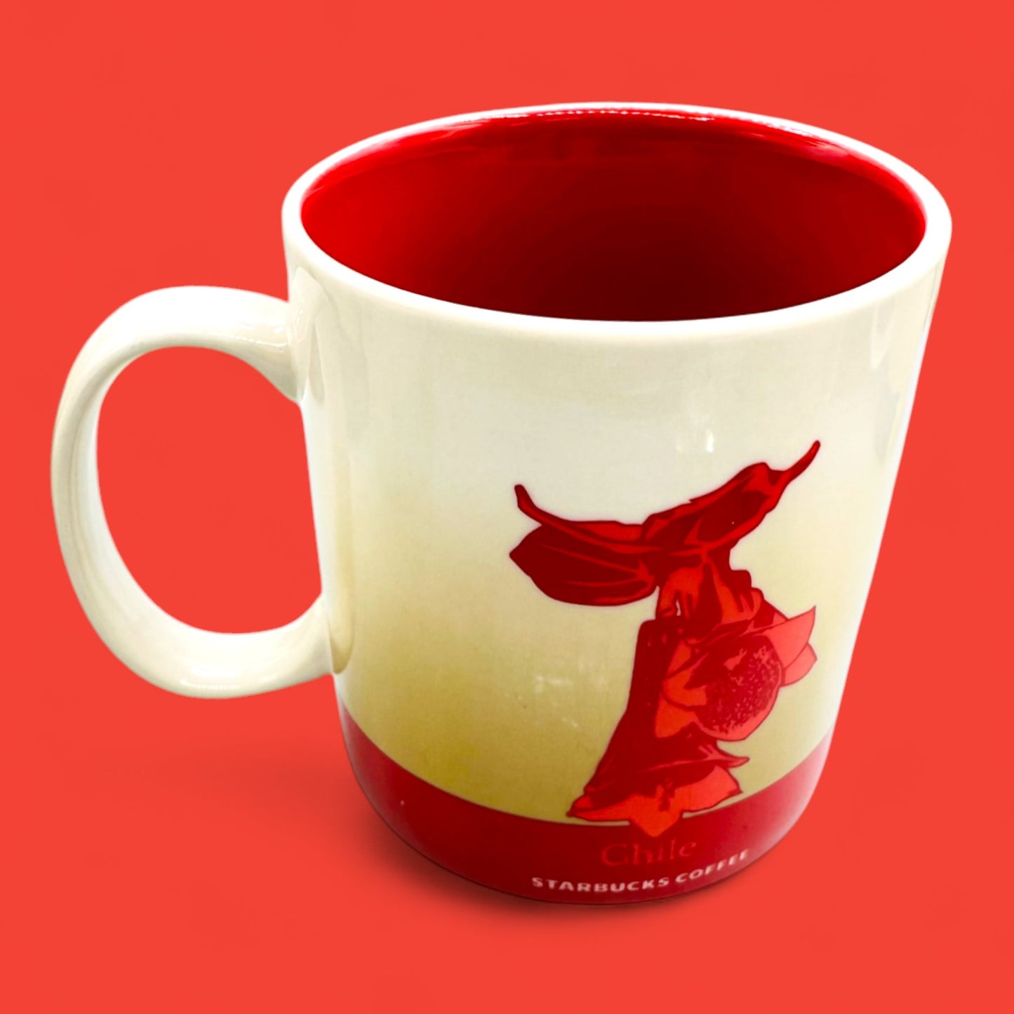 Starbucks Chile Global Icon Red Replacement Mug – 16 fl oz / 473 ml