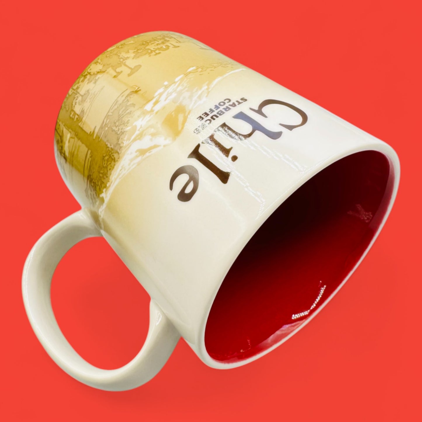 Starbucks Chile Global Icon Red Replacement Mug – 16 fl oz / 473 ml