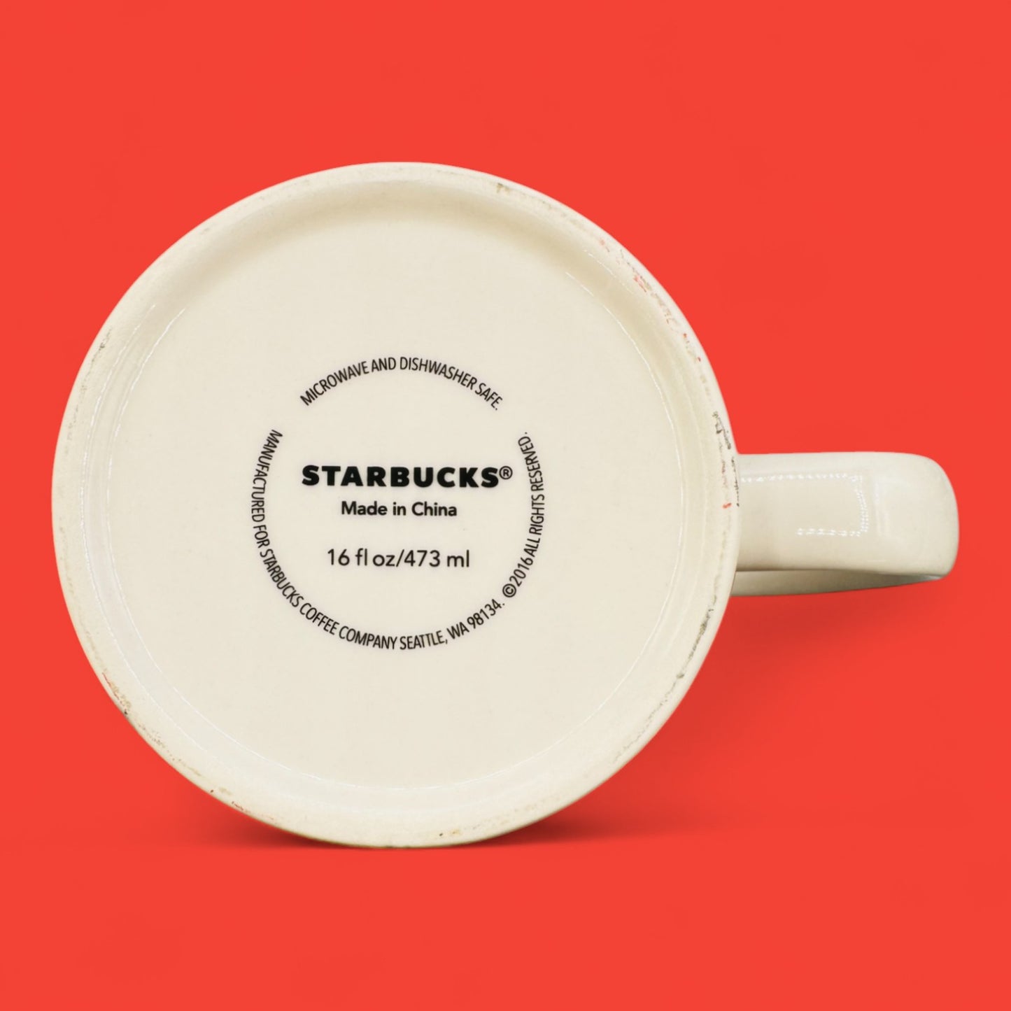 Starbucks Chile Global Icon Red Replacement Mug – 16 fl oz / 473 ml