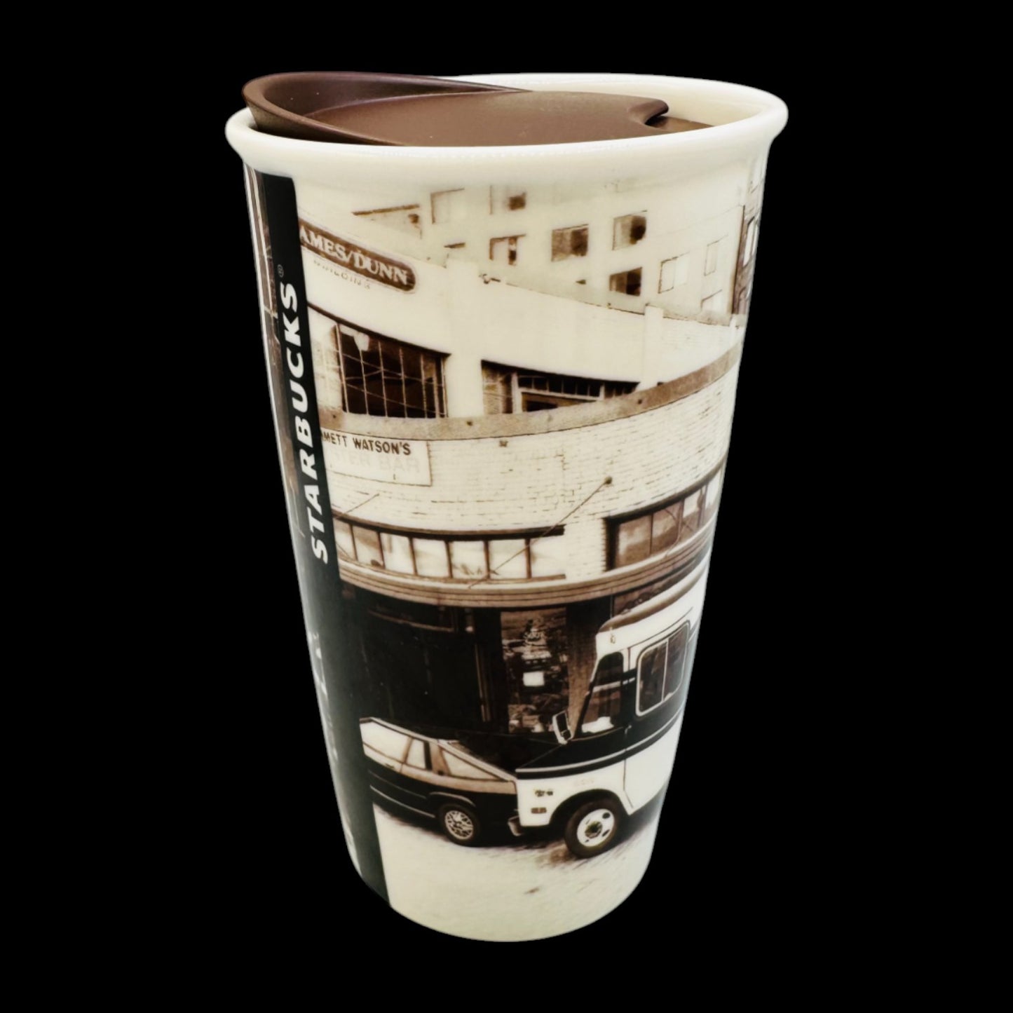 Starbucks 2016 Brown Sepia Delivery Truck Travel Mug 10 fl oz / 296 ml Replacement Mug