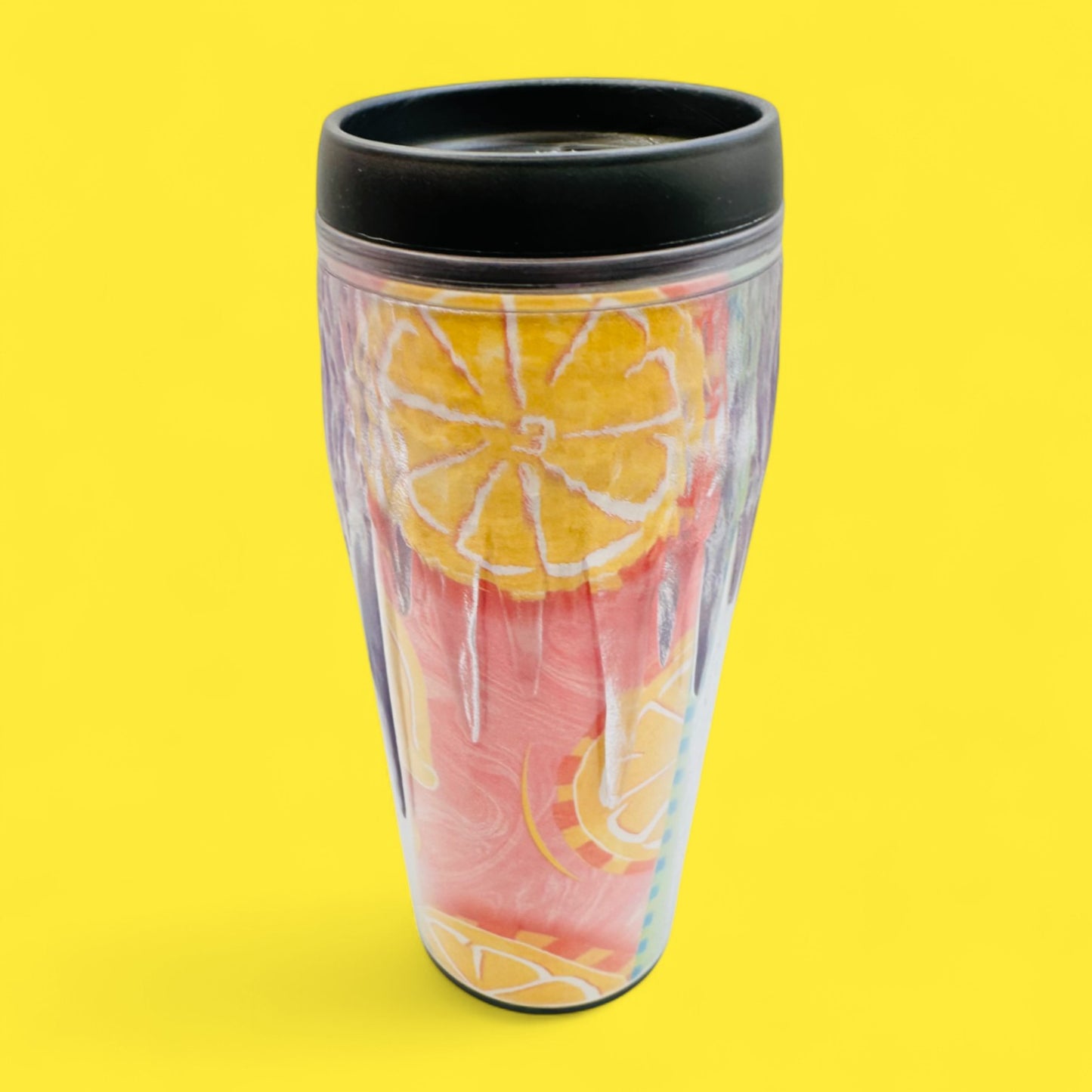 Vintage Starbucks Barista Summer Travel Tumbler 2002 – Rare Orange Pink Replacement Mug