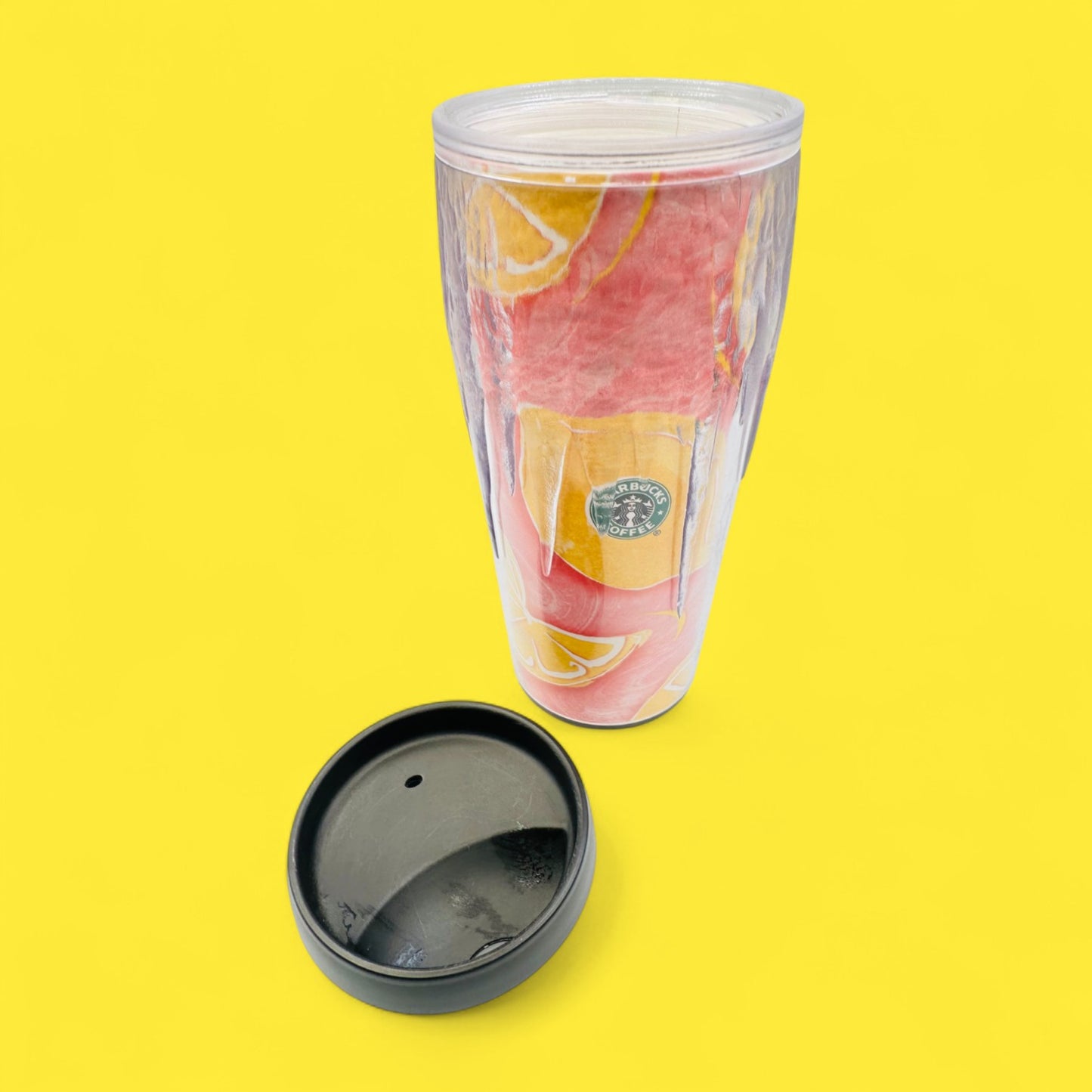 Vintage Starbucks Barista Summer Travel Tumbler 2002 – Rare Orange Pink Replacement Mug