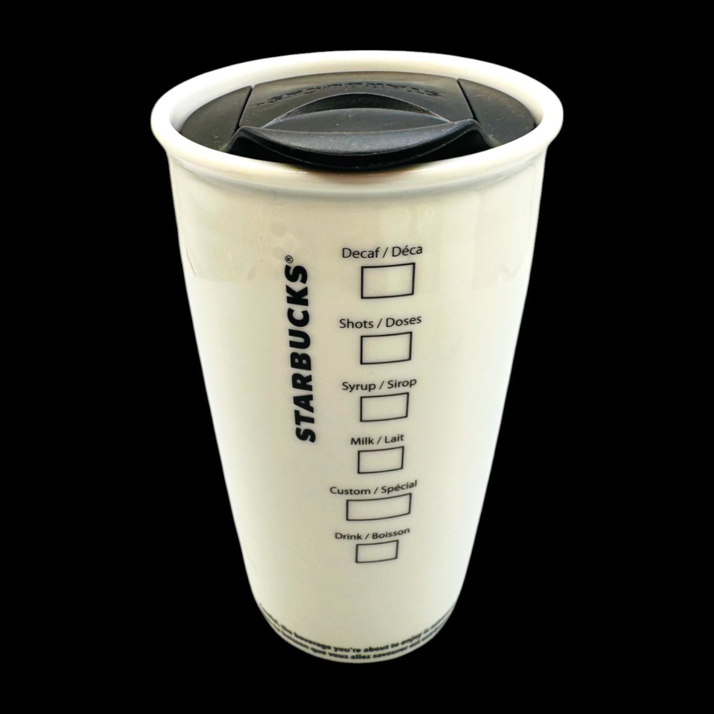 Starbucks 2011 Green Siren Logo Ceramic Travel Tumbler