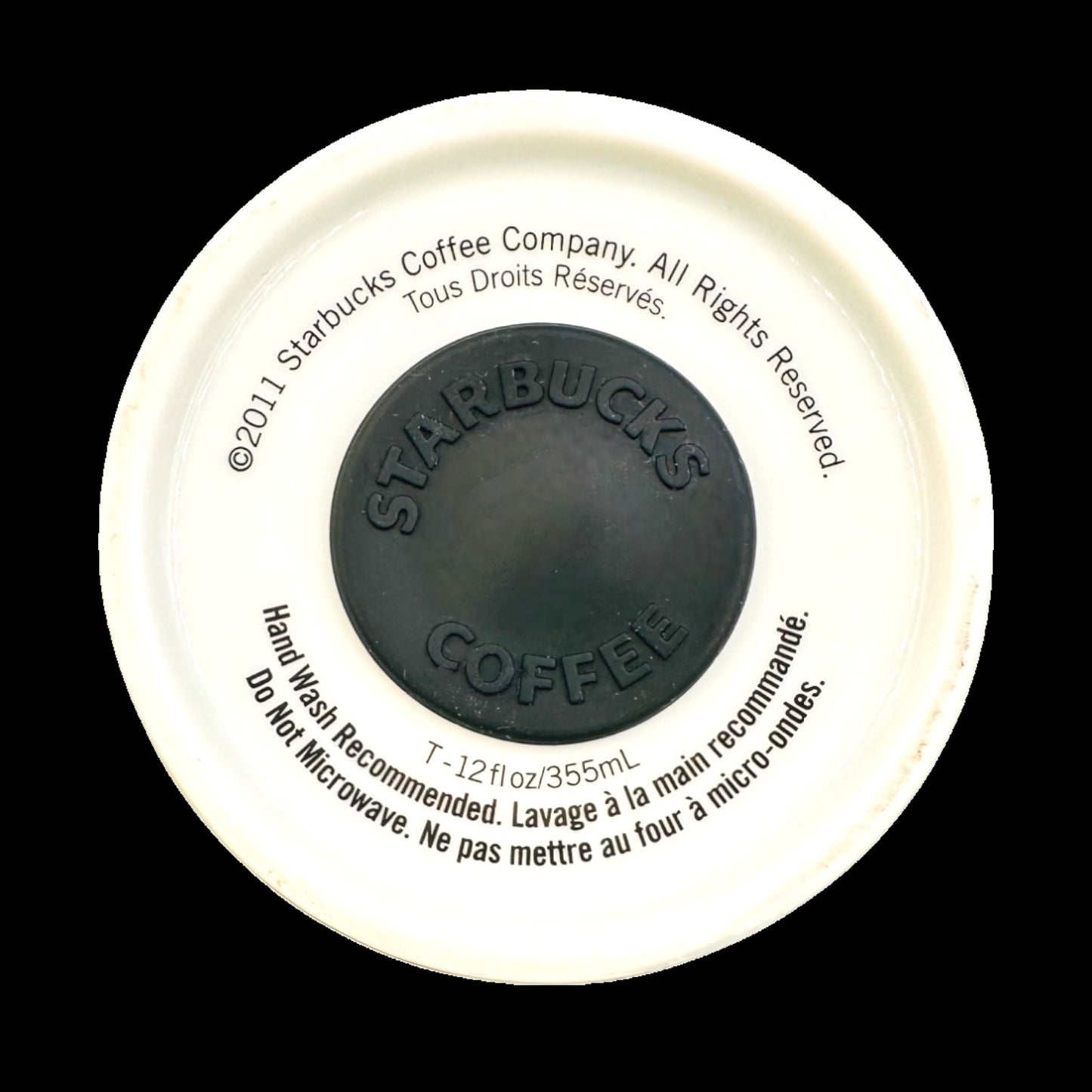 Starbucks 2011 Green Siren Logo Ceramic Travel Tumbler
