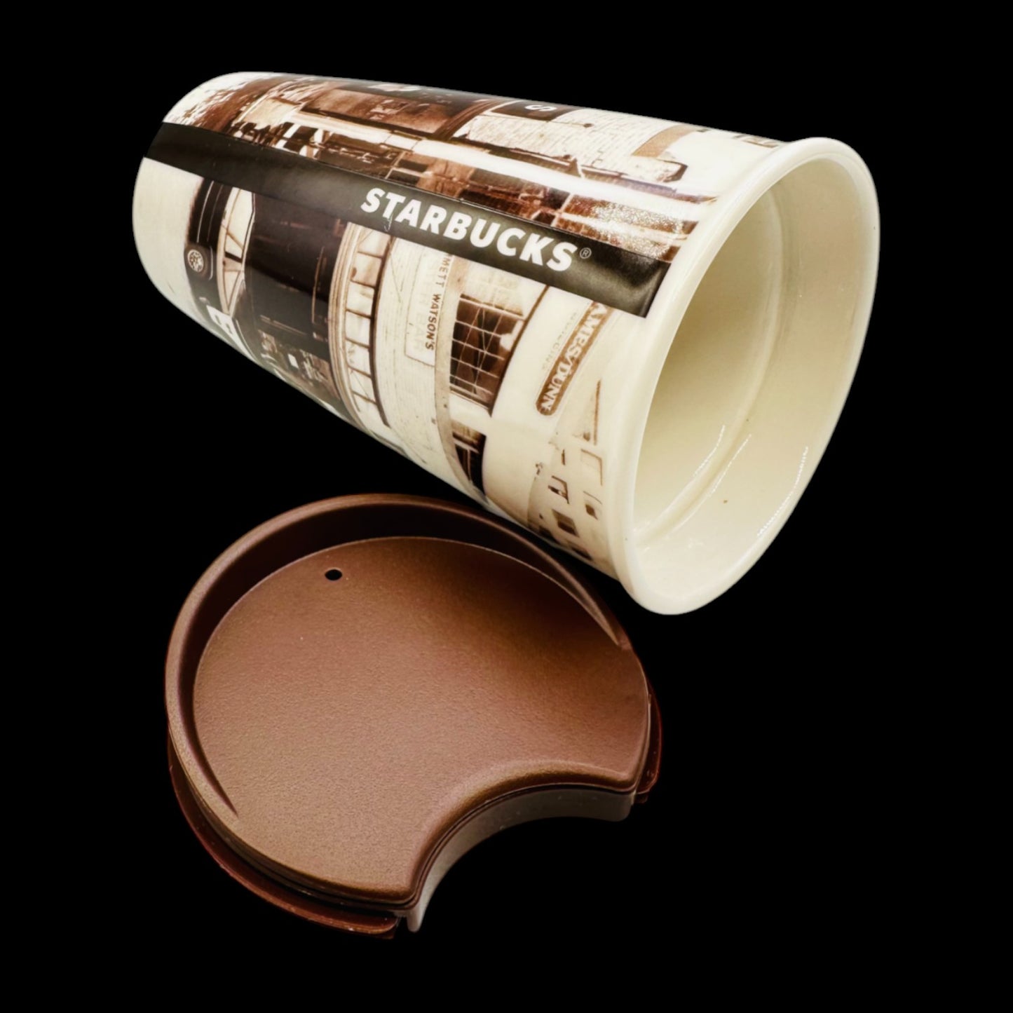 Starbucks 2016 Brown Sepia Delivery Truck Travel Mug 10 fl oz / 296 ml Replacement Mug