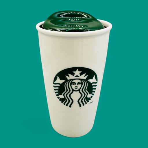 Starbucks Travel Tumbler with Ceramic Lid – 2014 Collectible Mug 12 fl oz