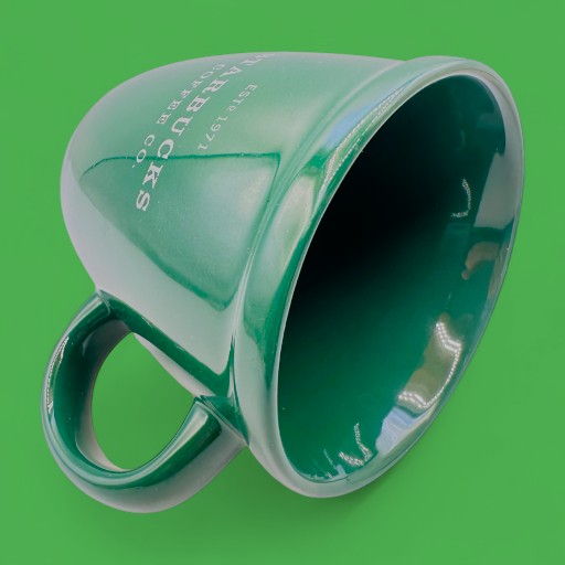 Vintage Starbucks Barista Green Coffee Mug 2001 – Classic Curved Replacement Cup (18 fl oz / 532 ml)