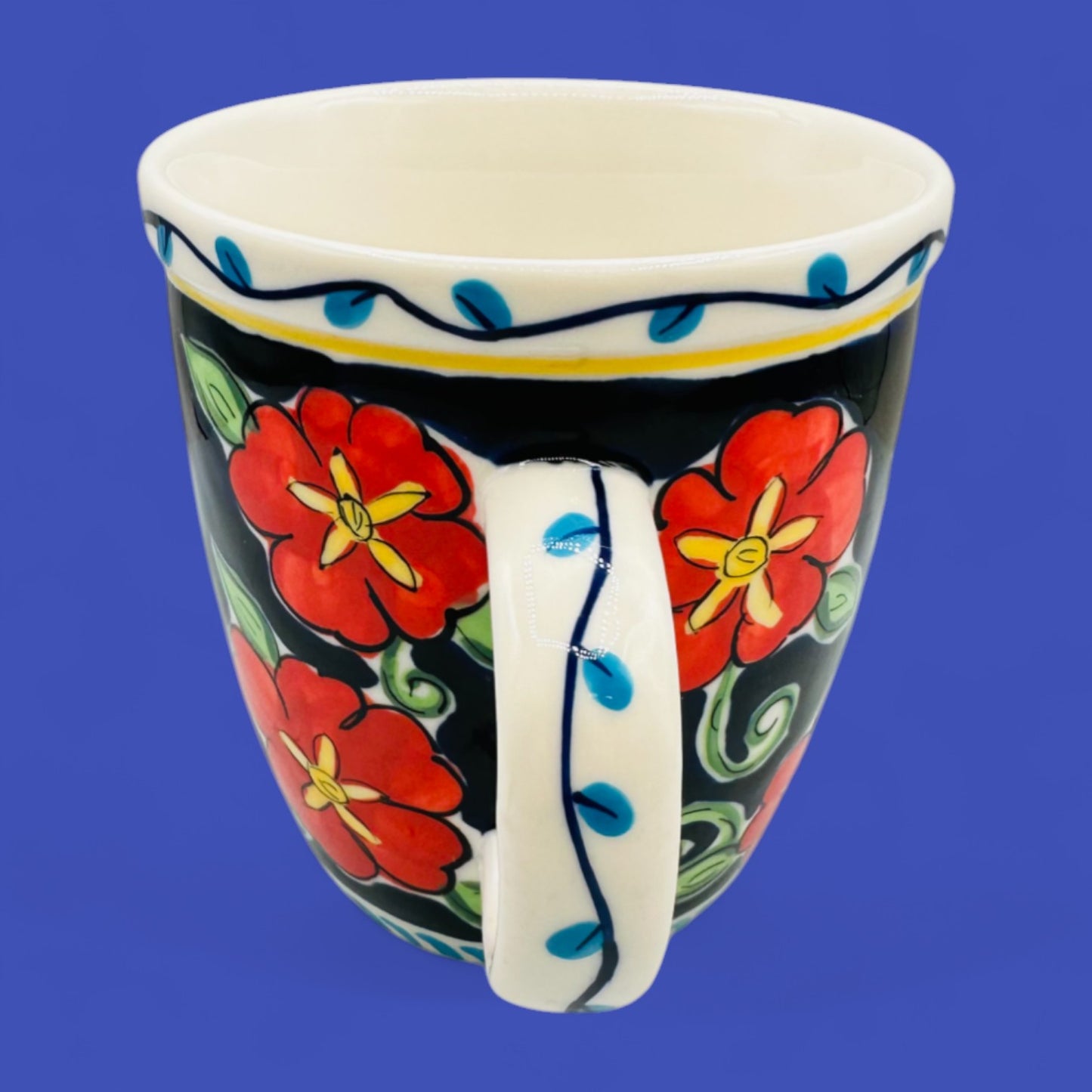 RARE Starbucks Barista Flower Coffee Mug 2002 Vintage Cup – Floral Colourful – Replacement Mug