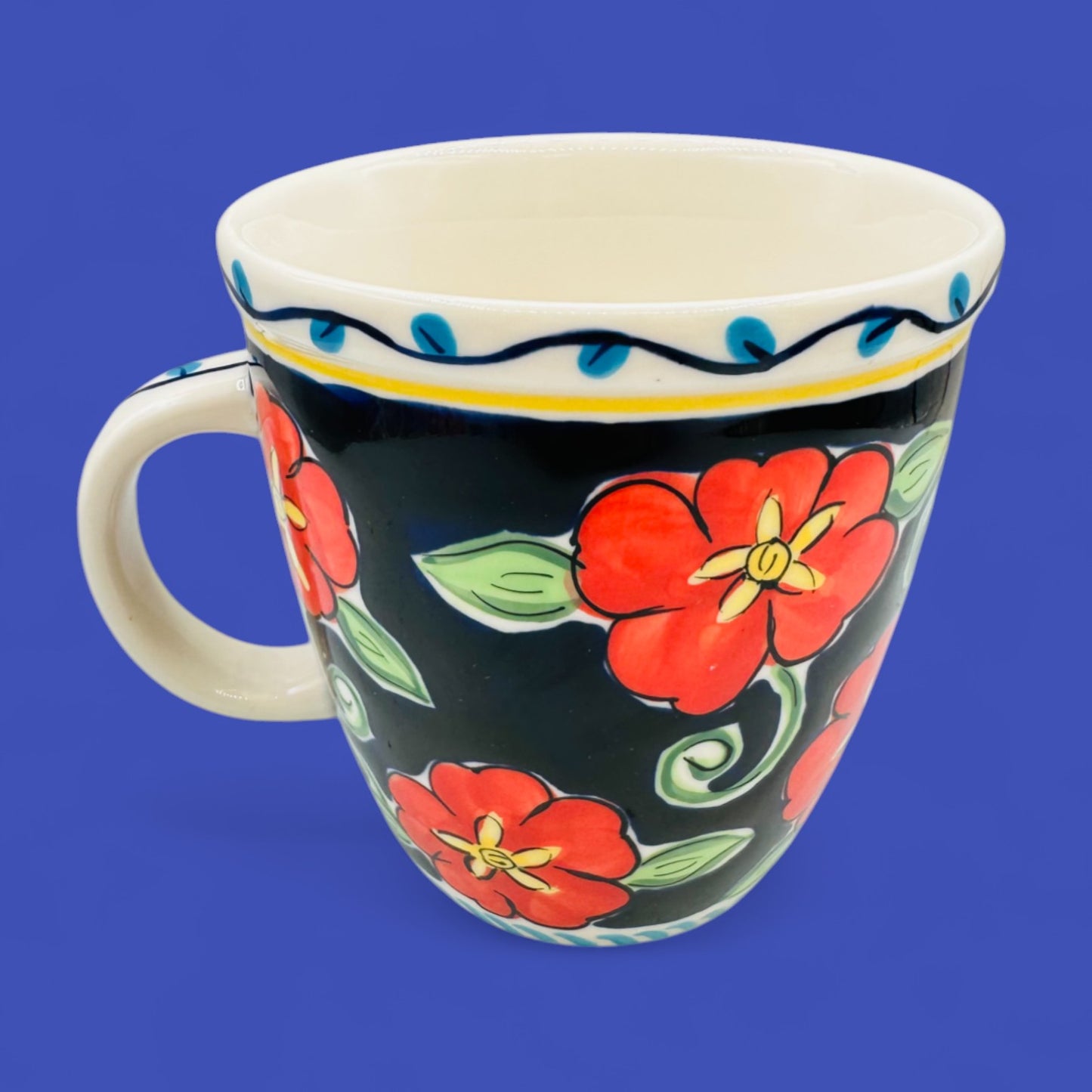 RARE Starbucks Barista Flower Coffee Mug 2002 Vintage Cup – Floral Colourful – Replacement Mug