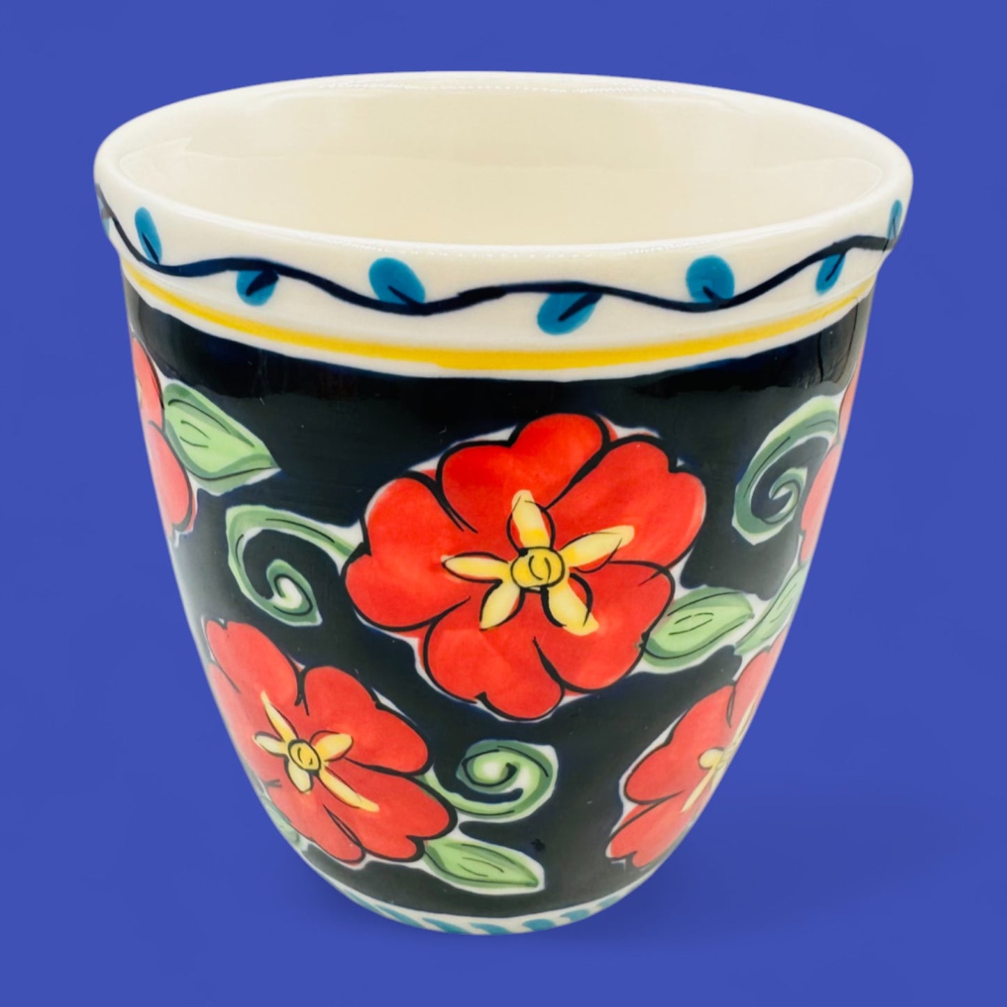 RARE Starbucks Barista Flower Coffee Mug 2002 Vintage Cup – Floral Colourful – Replacement Mug