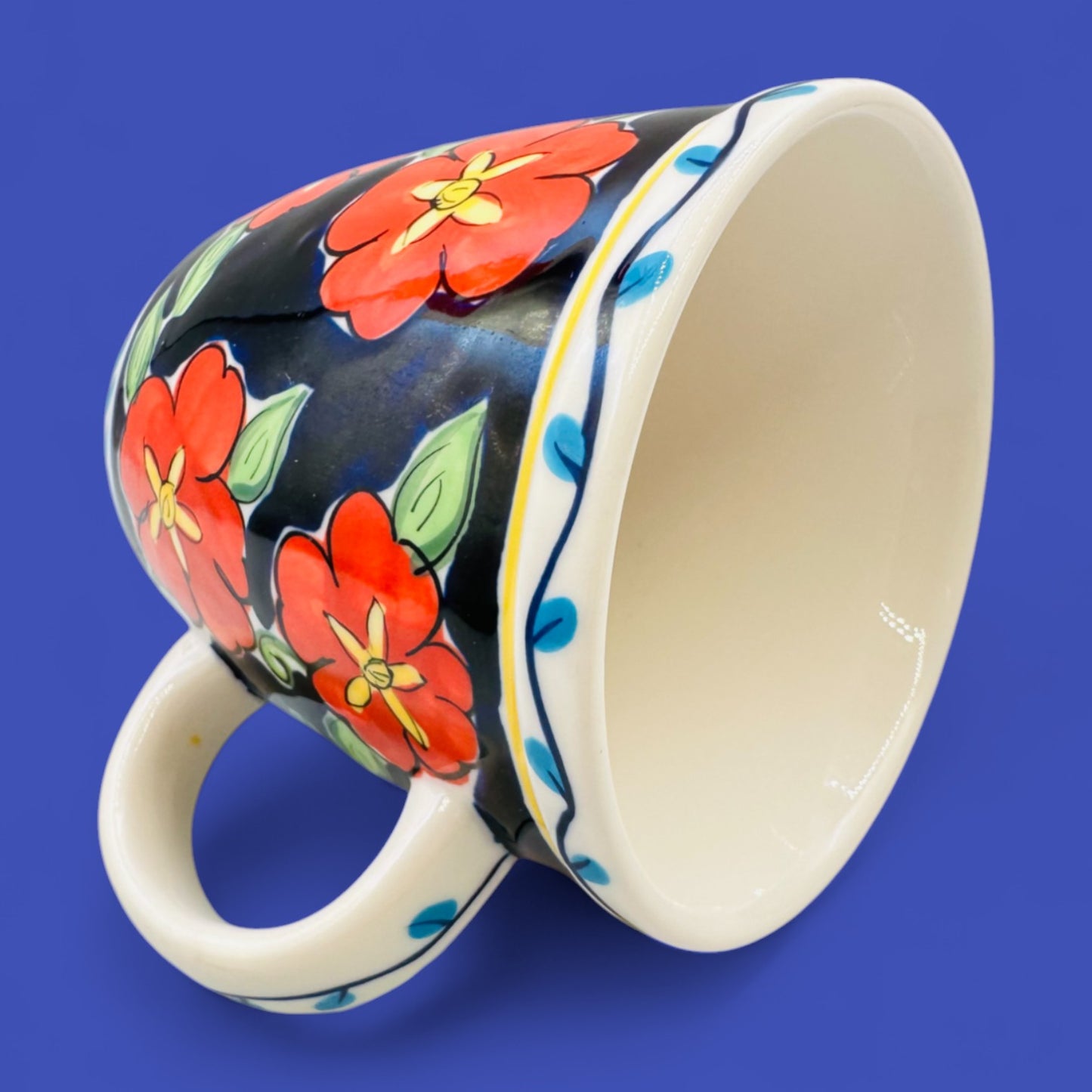 RARE Starbucks Barista Flower Coffee Mug 2002 Vintage Cup – Floral Colourful – Replacement Mug