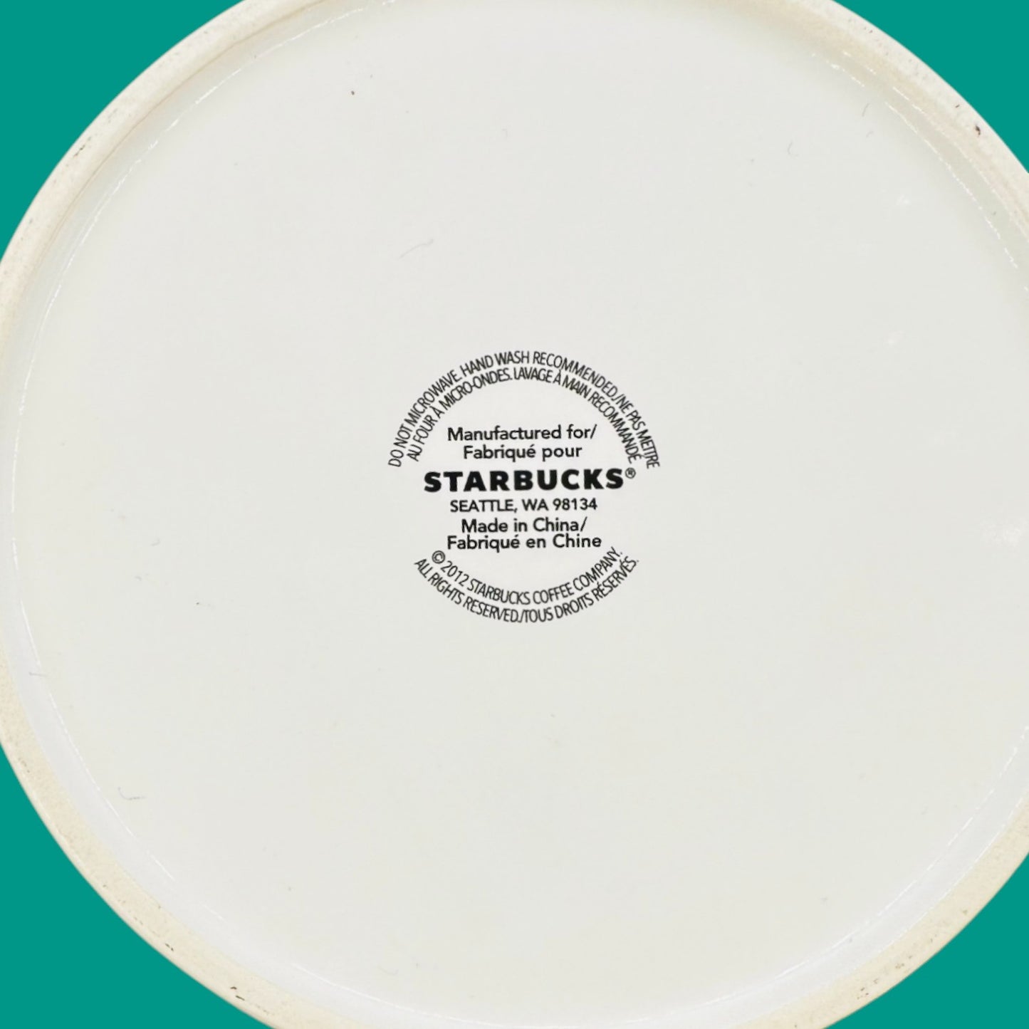 Starbucks Coffee Bean Canister Green & White – Ceramic Storage Jar