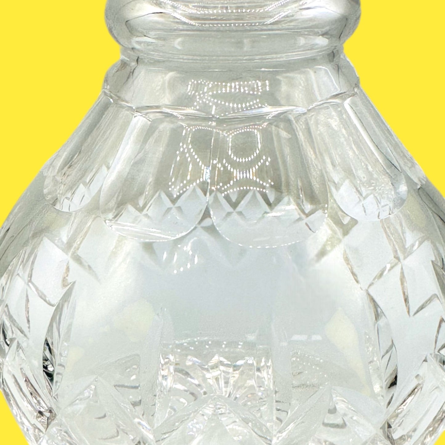 Vintage Stuart Crystal Whiskey Decanter – Mid-Century Round Barware