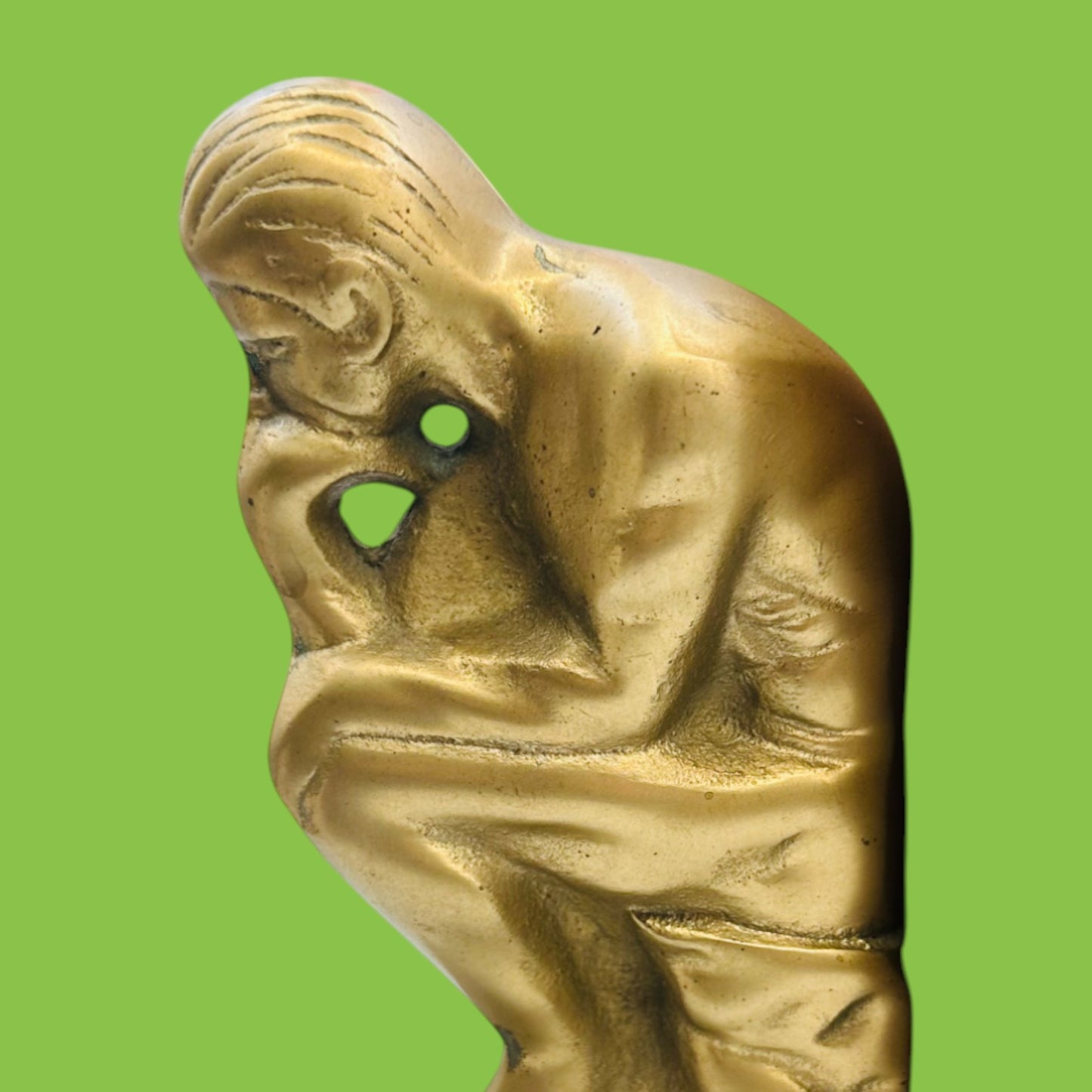 Pair of Vintage Brass Thinkers Bookends