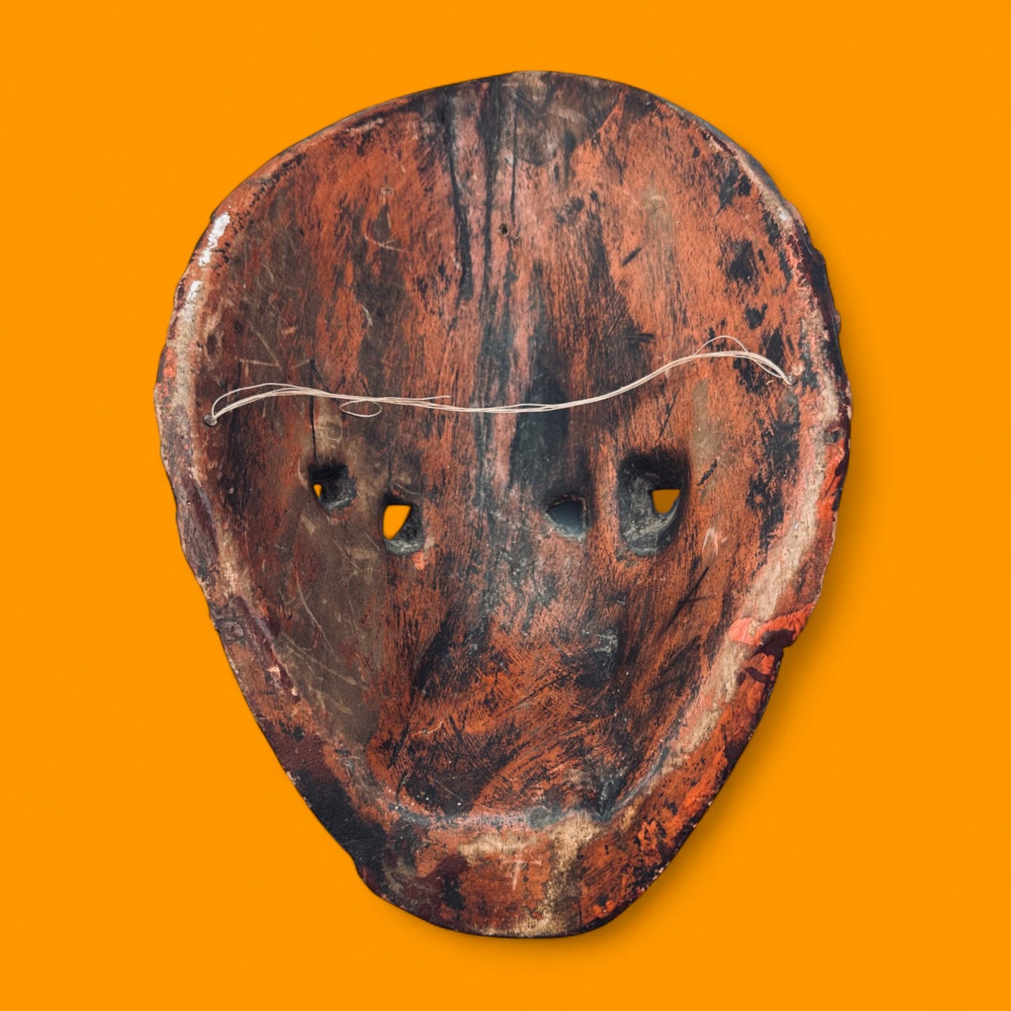 African Handmade Vintage Wooden Mask – Tribal Art Collectible