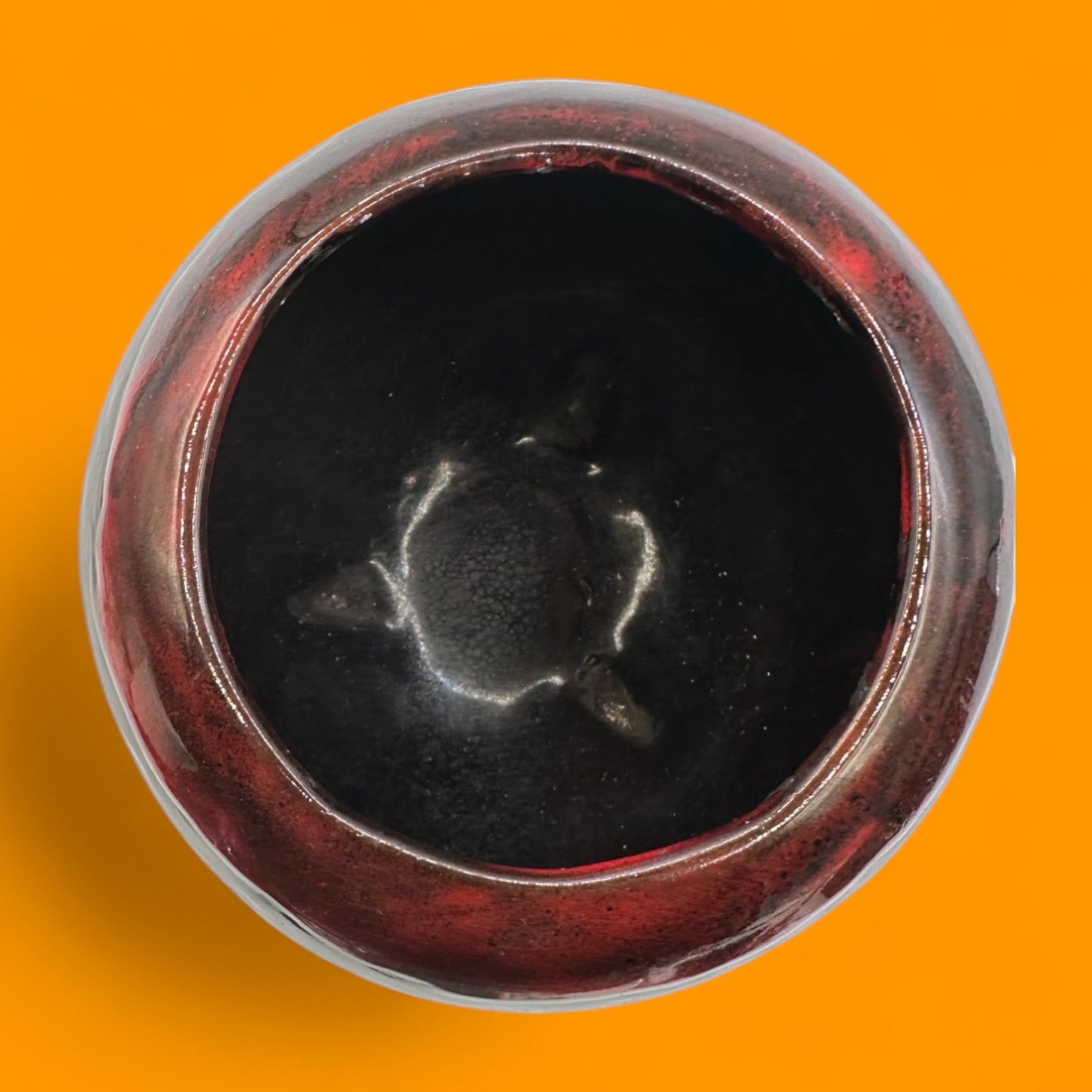 MCM Drip Glazed Tri-Footed Ceramic Flower Pot Planter