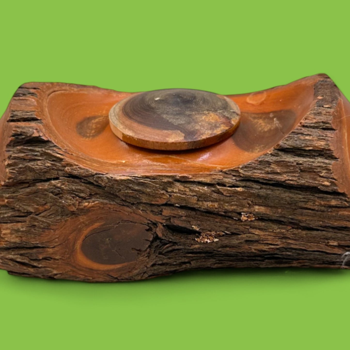 Vintage Mulga Wood Inkwell – Australian Crown Mulga