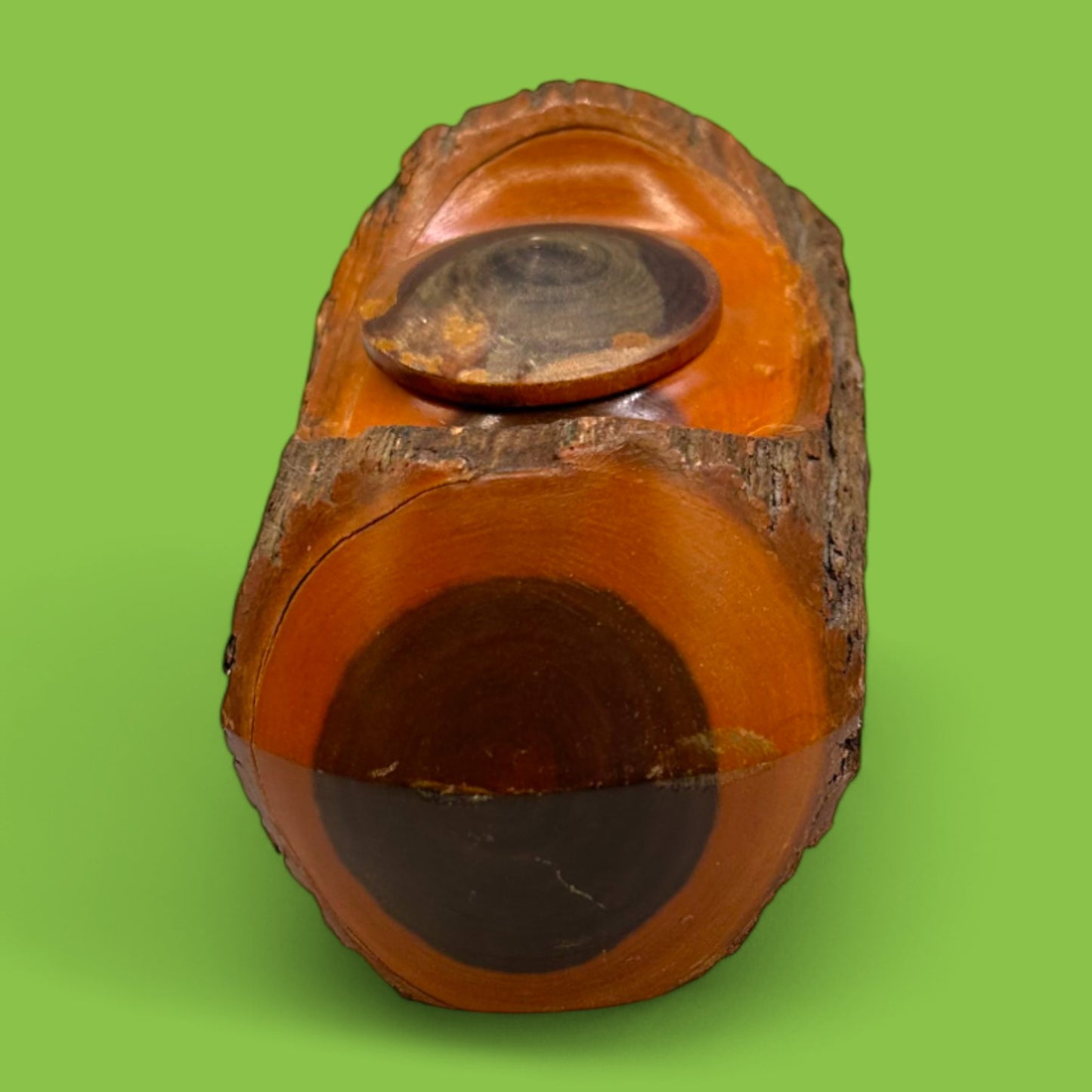 Vintage Mulga Wood Inkwell – Australian Crown Mulga
