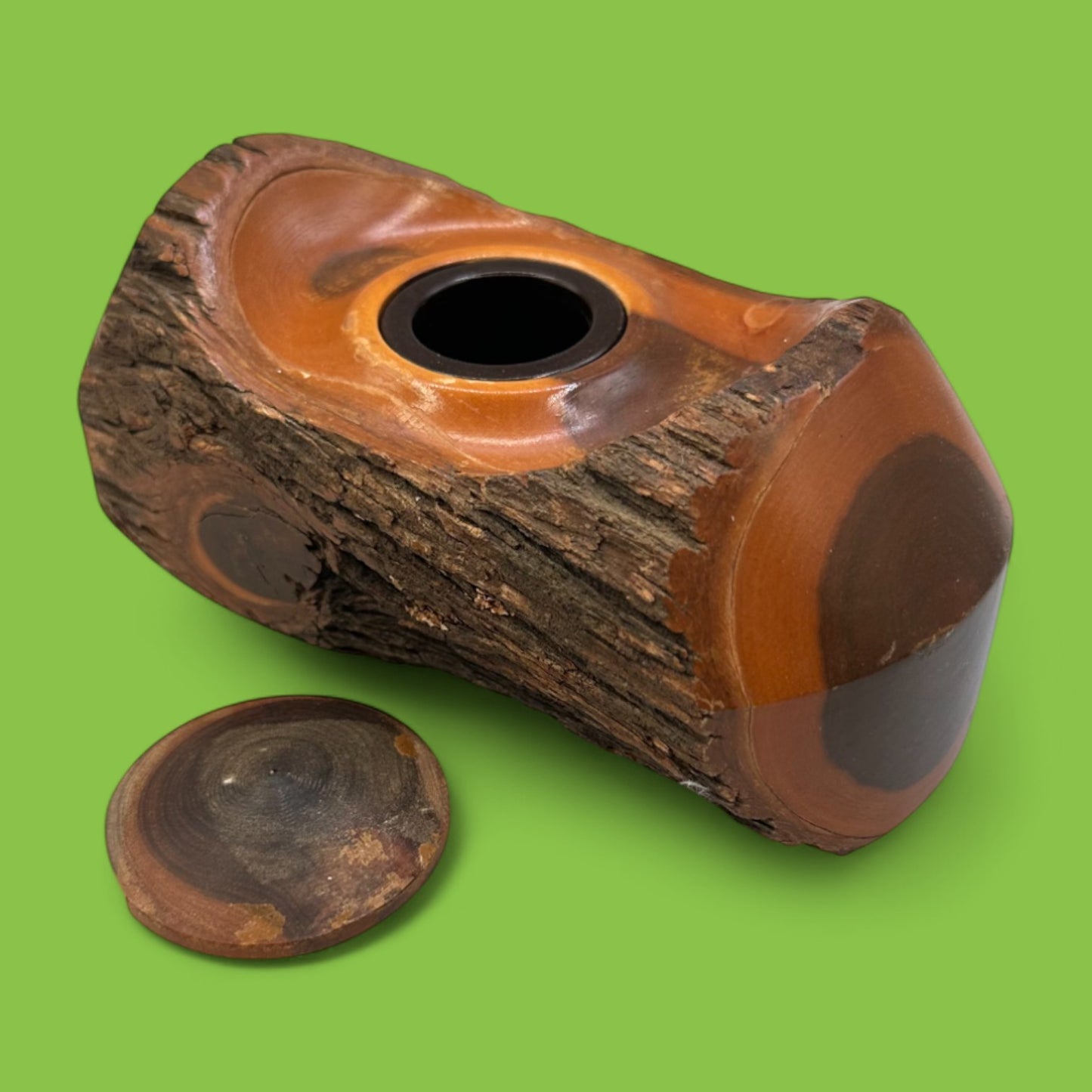 Vintage Mulga Wood Inkwell – Australian Crown Mulga