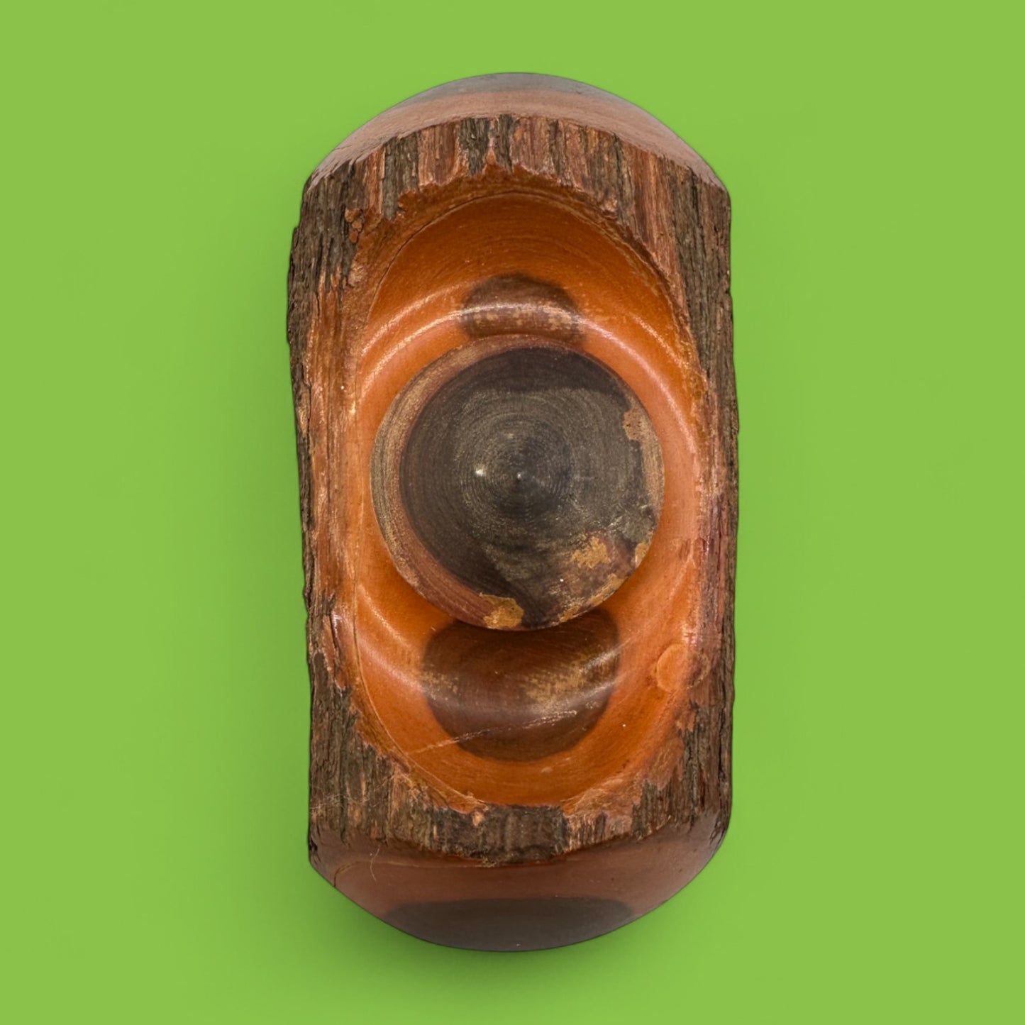 Vintage Mulga Wood Inkwell – Australian Crown Mulga