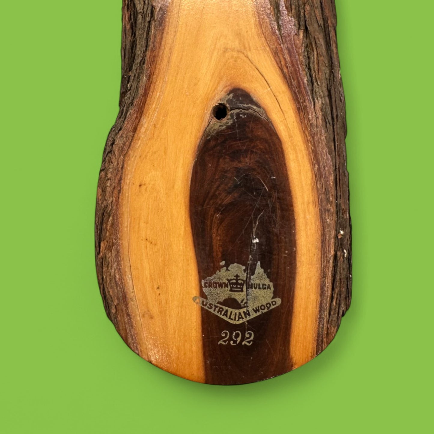 Vintage Mulga Wood Inkwell – Australian Crown Mulga