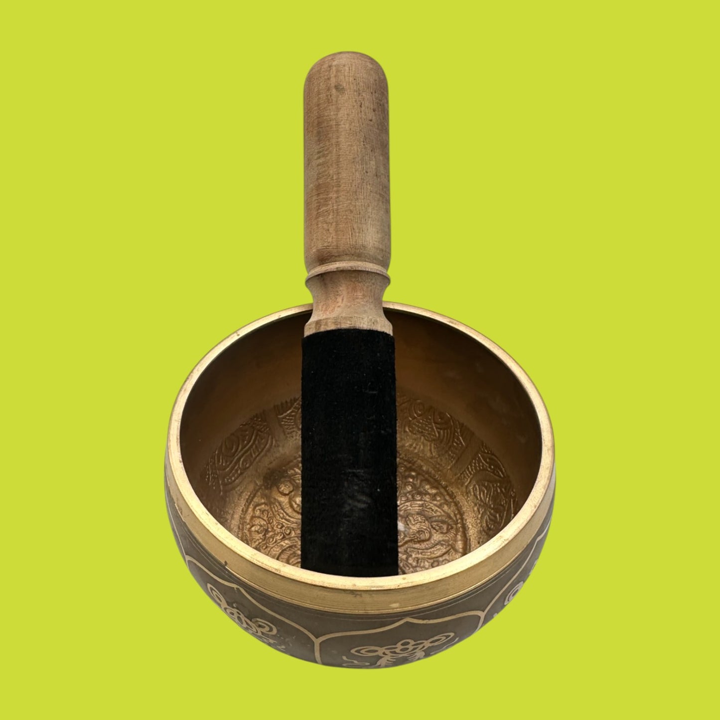 Brass Tibetan Buddhist Singing Bowl – Meditation & Healing 4.25" Replacement Bowl