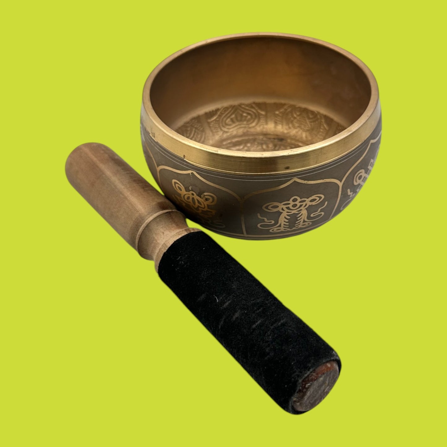 Brass Tibetan Buddhist Singing Bowl – Meditation & Healing 4.25" Replacement Bowl