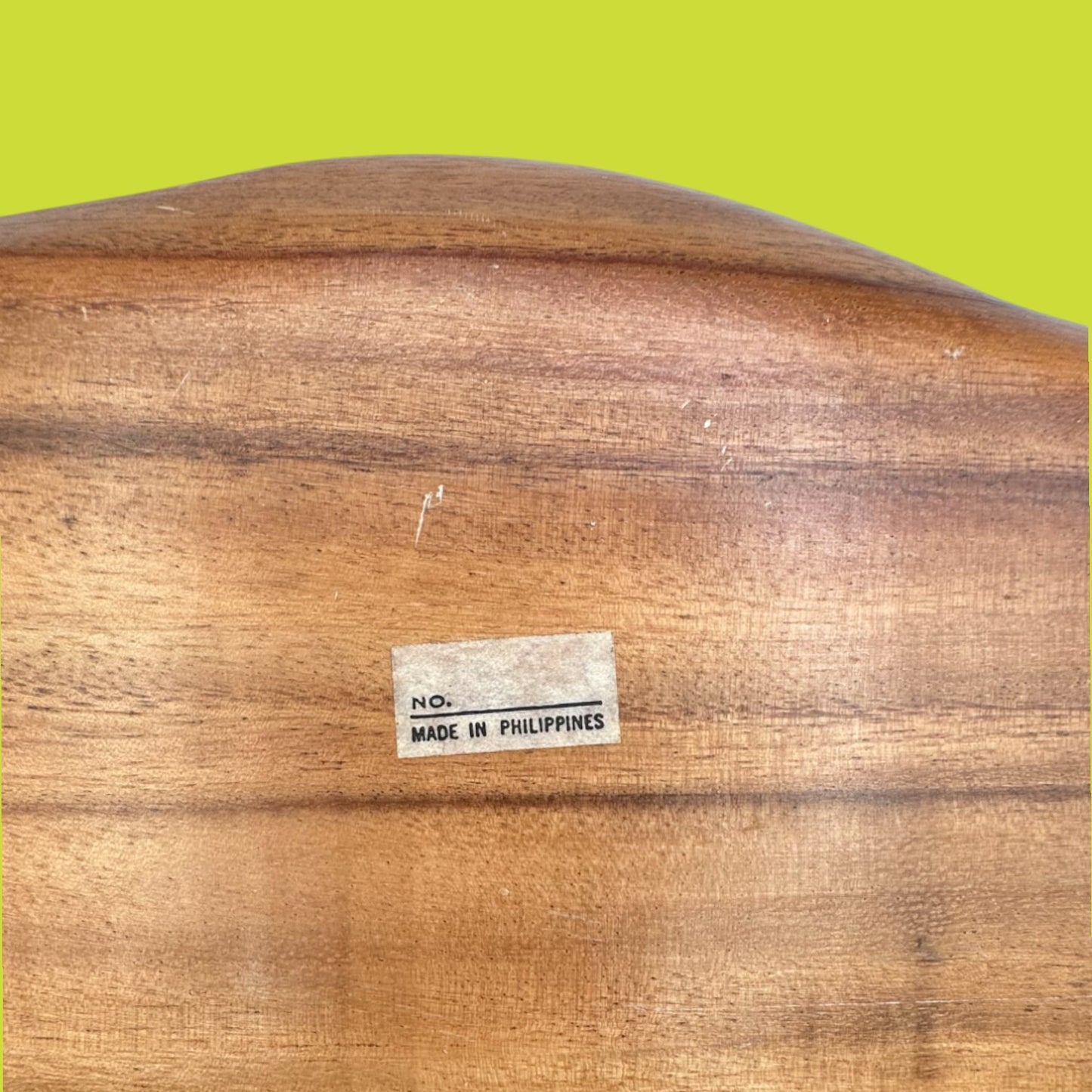 Vintage Monkey Pod Wood Bowl – Multi-Compartment Serving Tray