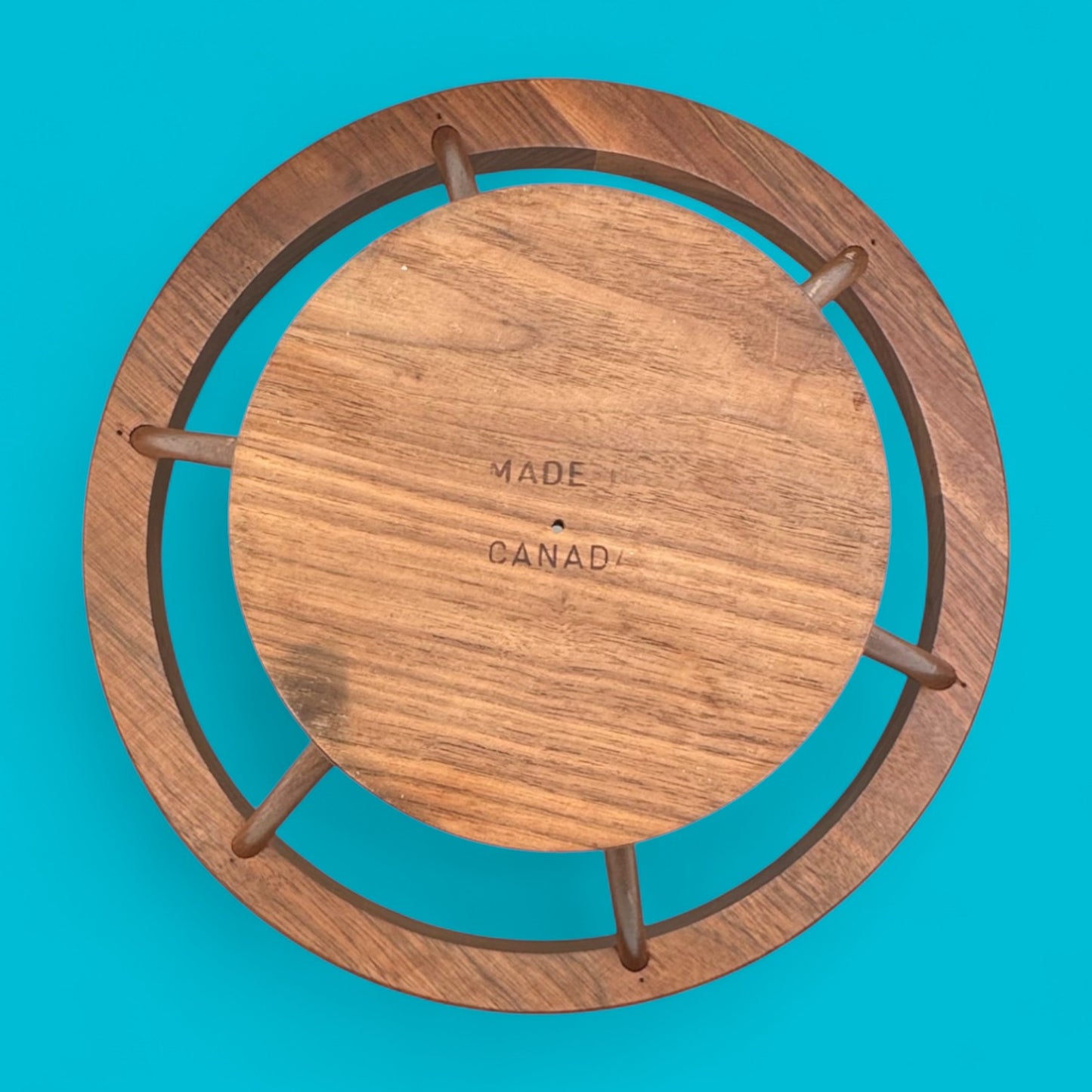 Vintage Teak and Glass Salad Bowl – 1960s Canadian MCM
