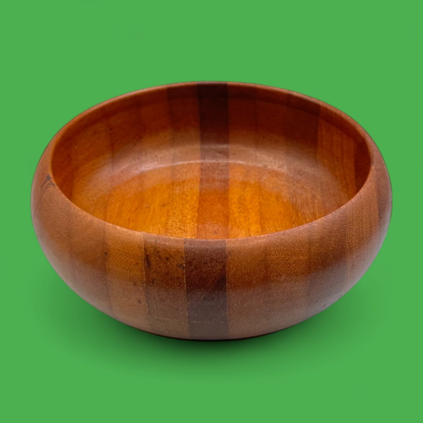 Vintage Laminated Wood Church Offering Tray – Teak Religious Bowl