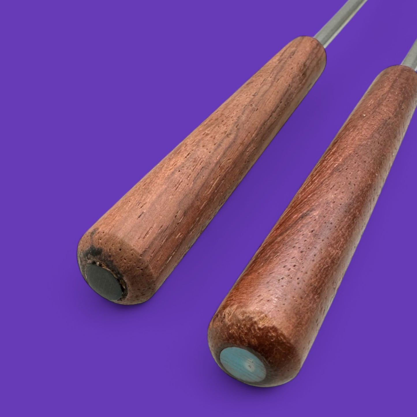 Mid Century Teak Fondue Forks – Vintage Set of 6 in Box