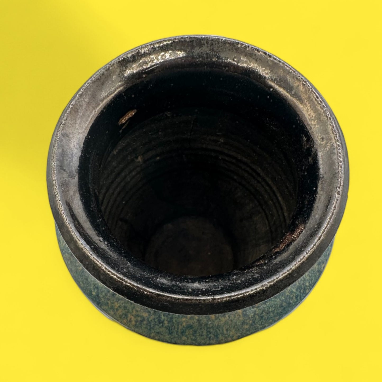 Vintage Handmade Pottery Vase – Signed JY '89 – Rustic Studio Stoneware