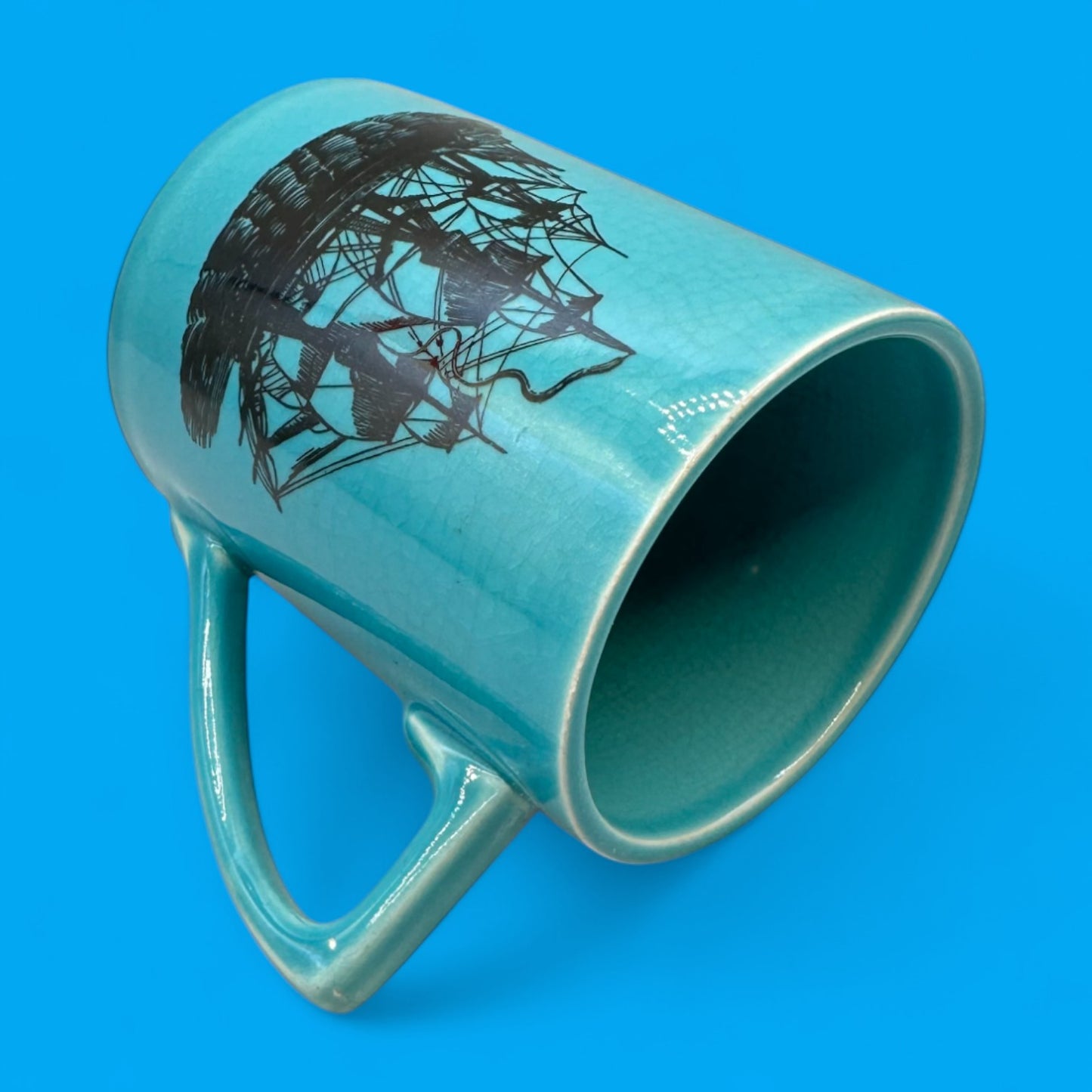 Vintage 1960's Portmeirion Pottery Sailing Ship Replacement Mug – Made in England