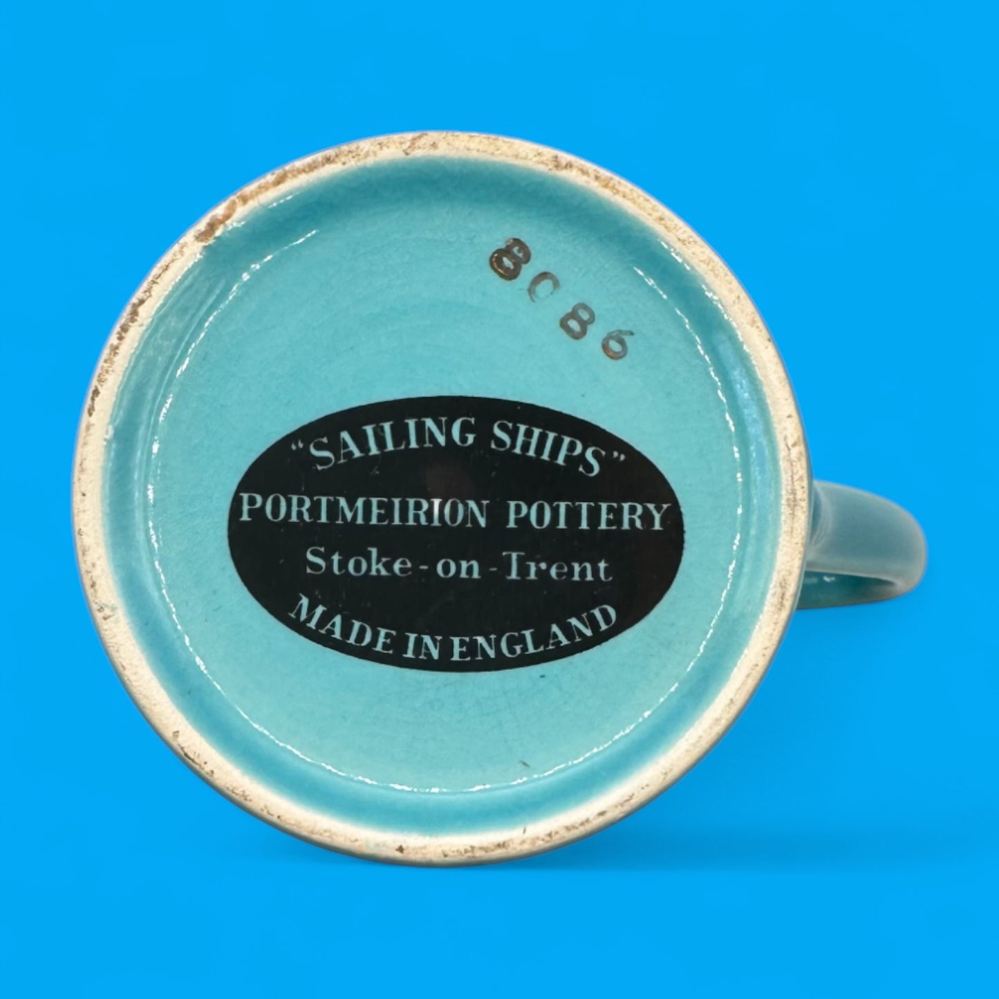 Vintage 1960's Portmeirion Pottery Sailing Ship Replacement Mug – Made in England