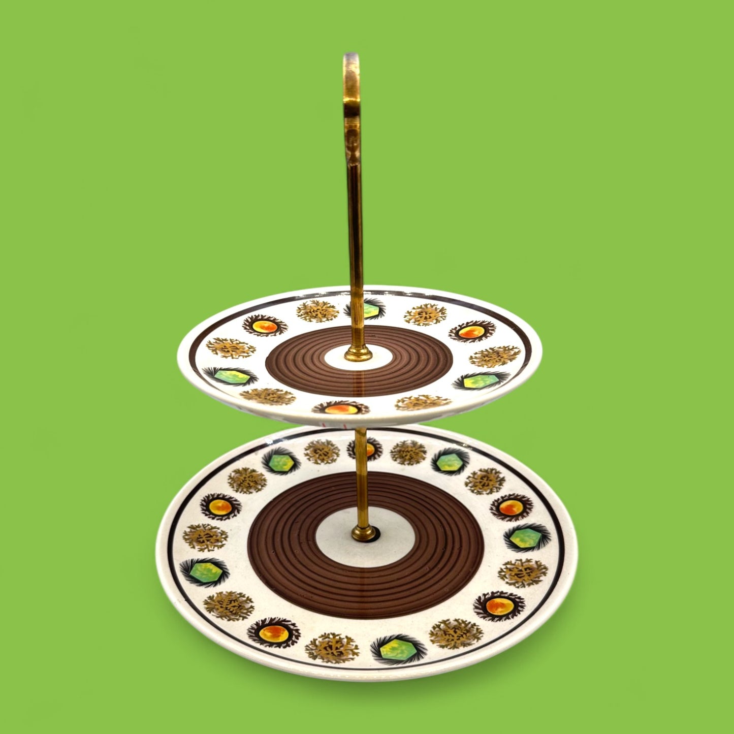 Vintage 2-Tier Cake Stand – Palissy “Toledo” - Royal Worcester Mid-Century Ceramic