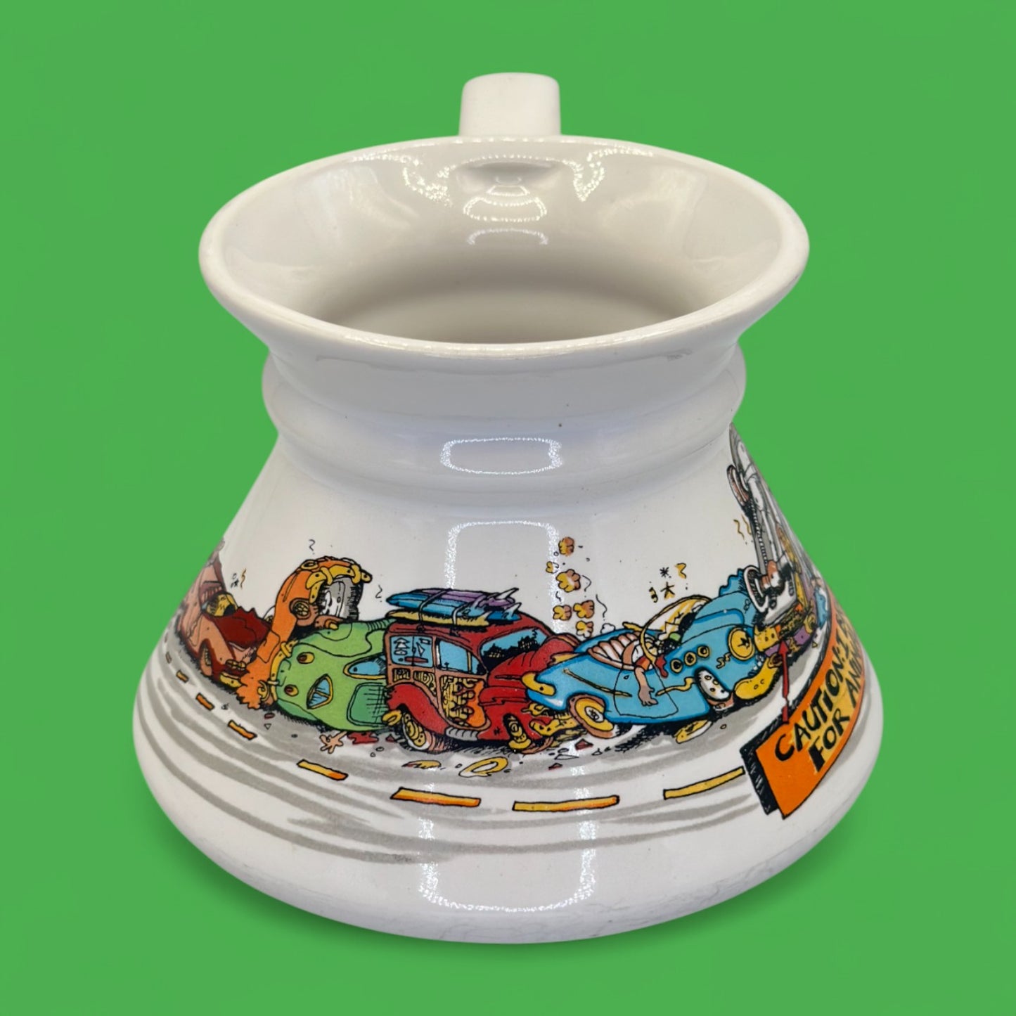 Vintage No Spill Mug – “Caution I Brake for Animals” John Lamb Replacement Mug