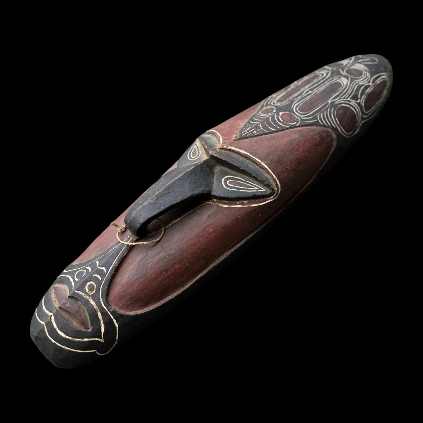 Papua New Guinea Sepik Ceremonial Mask Hand Carved Tribal Art
