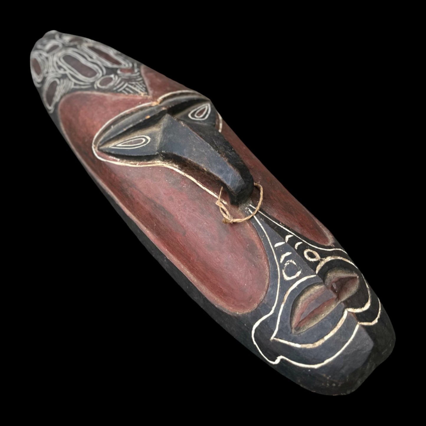Papua New Guinea Sepik Ceremonial Mask Hand Carved Tribal Art
