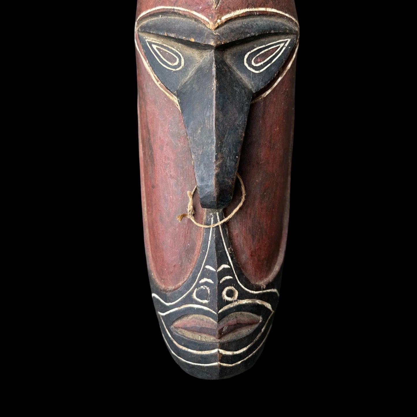 Papua New Guinea Sepik Ceremonial Mask Hand Carved Tribal Art