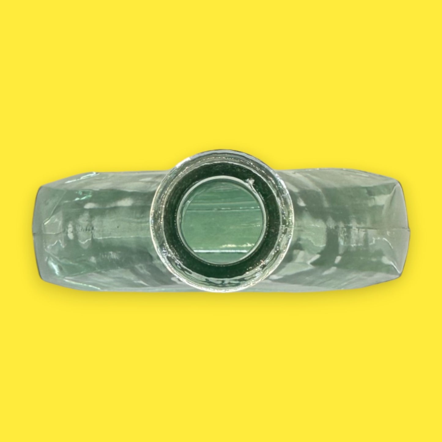 Vintage Green Triangle Apothecary Bottle – Timeless Glass Décor Accent