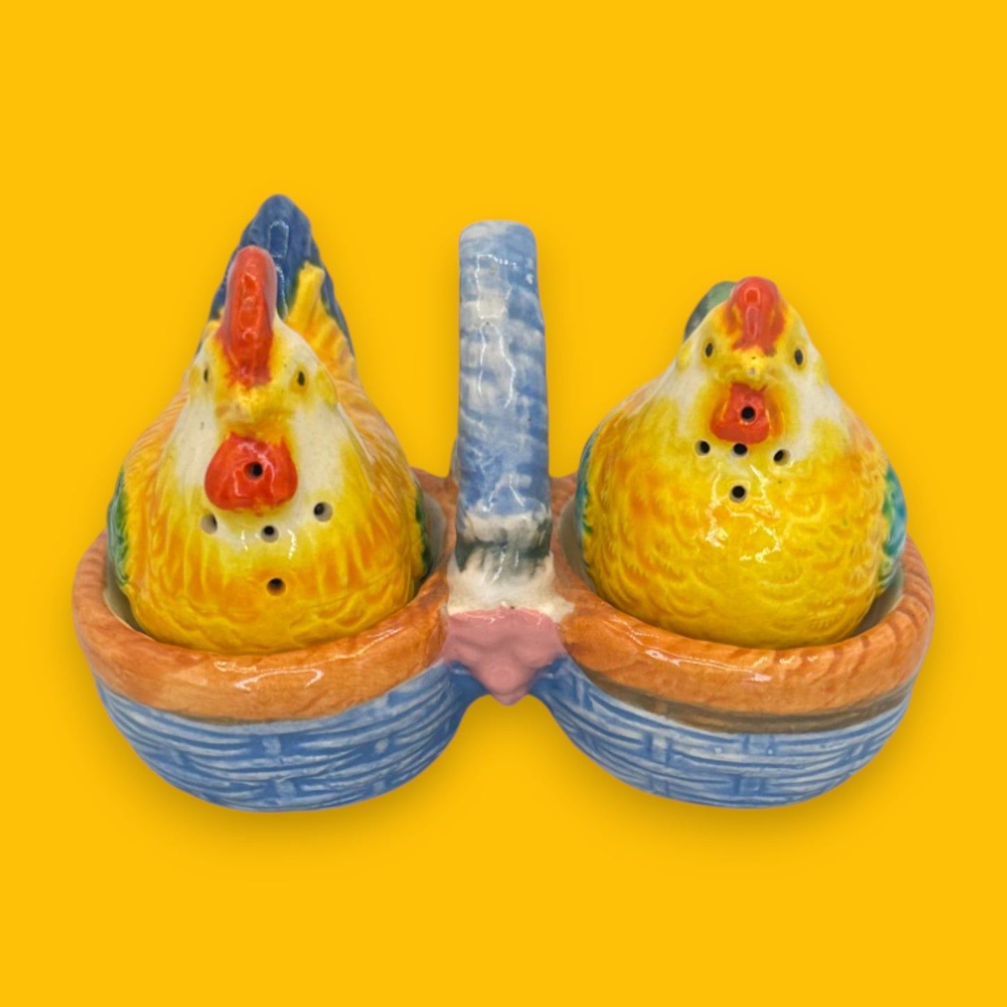Occupied Japan Chicken Salt and Pepper Shakers – 1940s Vintage Collectible