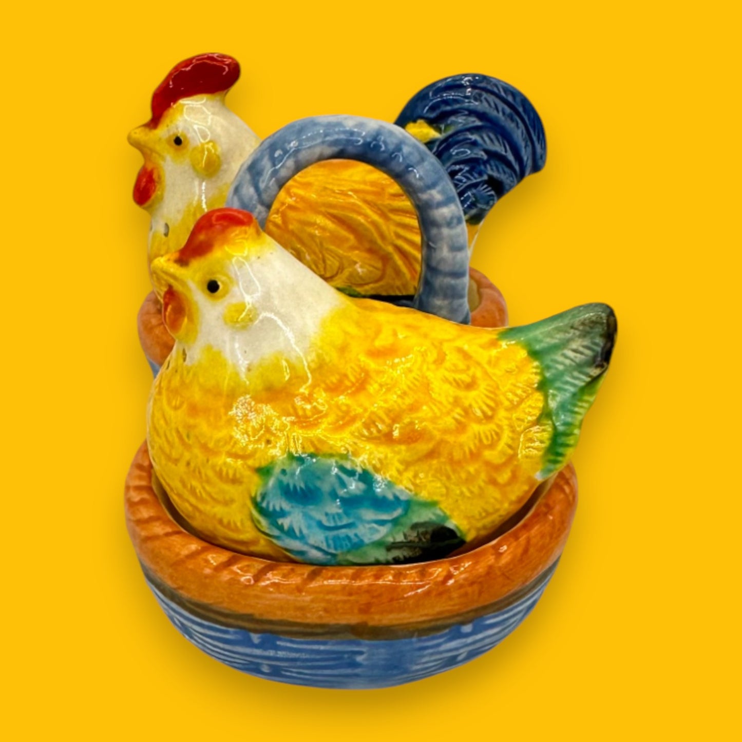 Occupied Japan Chicken Salt and Pepper Shakers – 1940s Vintage Collectible