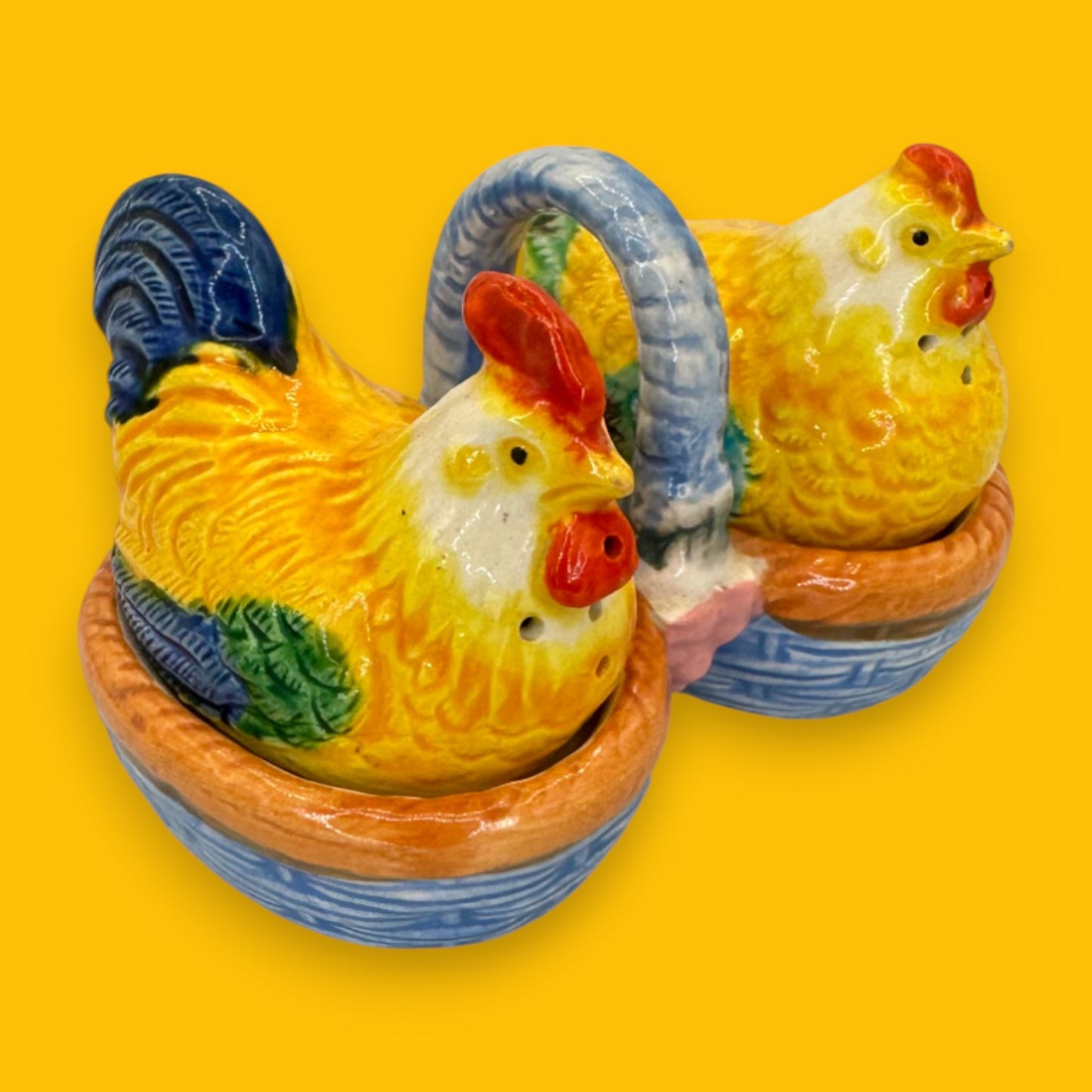 Occupied Japan Chicken Salt and Pepper Shakers – 1940s Vintage Collectible
