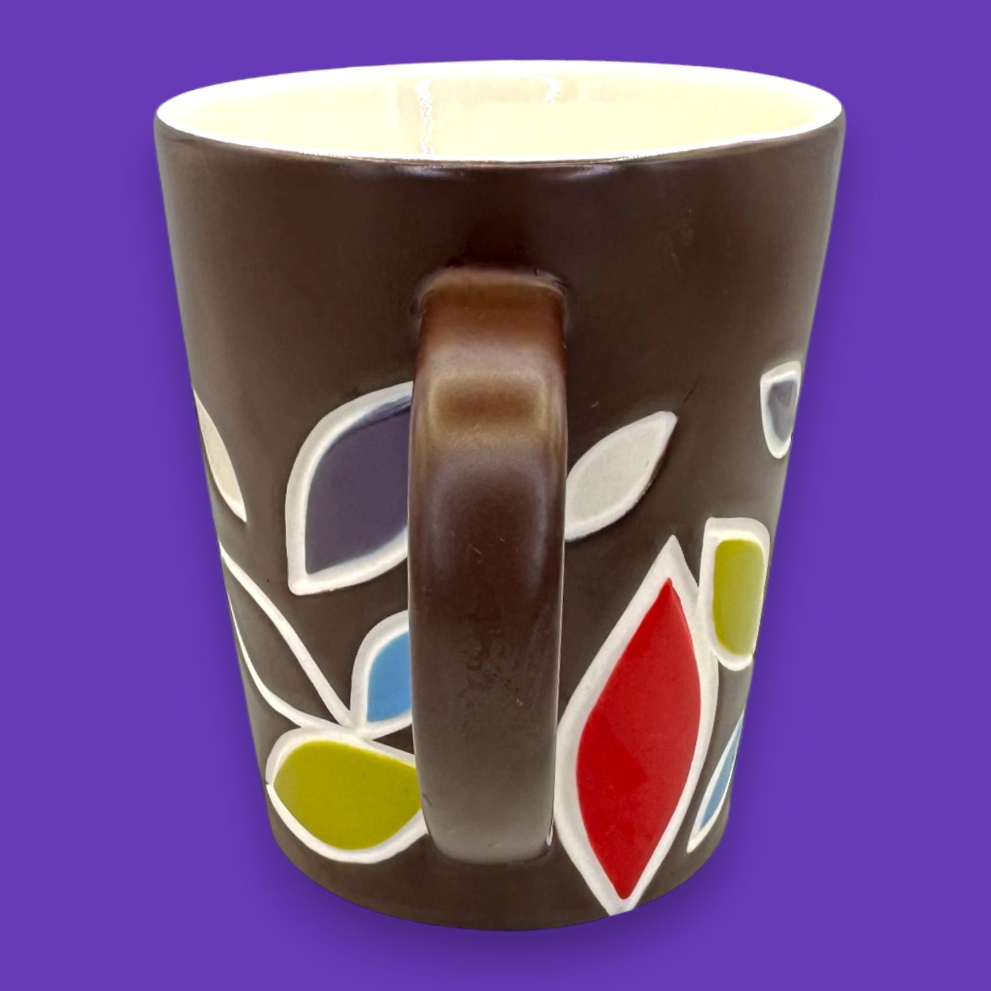 Starbucks Vintage 2010 Colourful Fall Leaves Bone China Brown Coffee Mug Replacement Mug