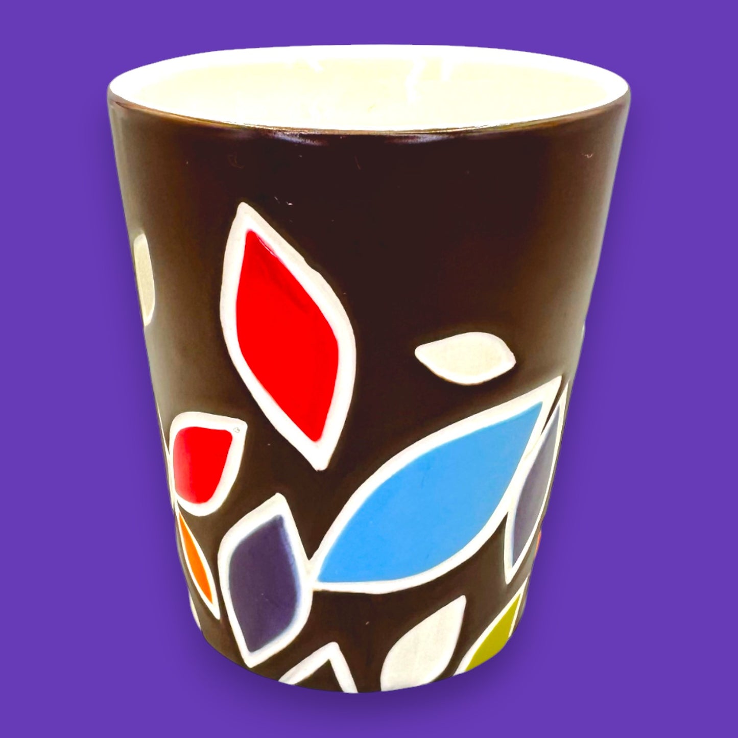 Starbucks Vintage 2010 Colourful Fall Leaves Bone China Brown Coffee Mug Replacement Mug